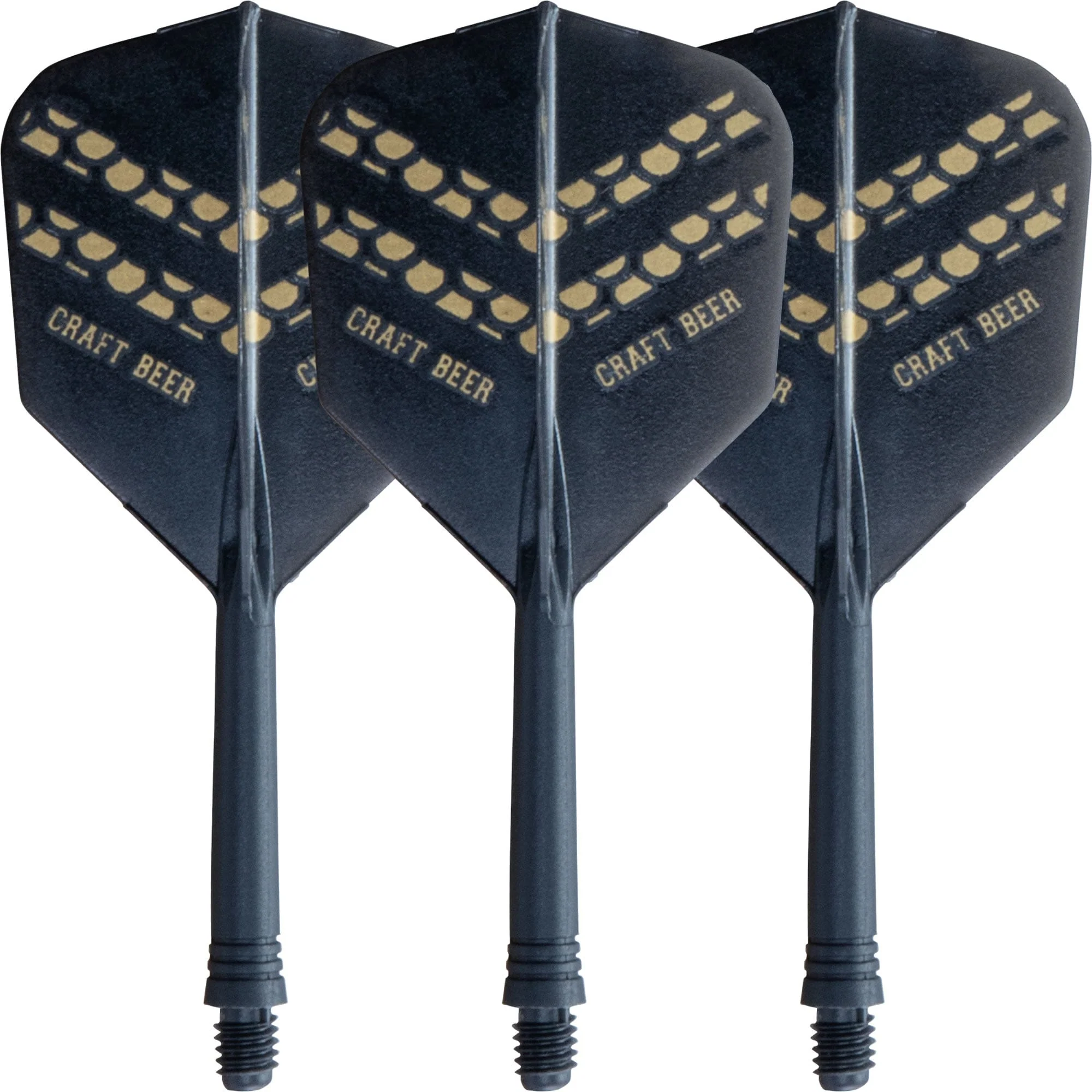 Cuesoul AK5 Integrated Dart Shaft and Flights - Standard - Black - Craft Beer - Image 2