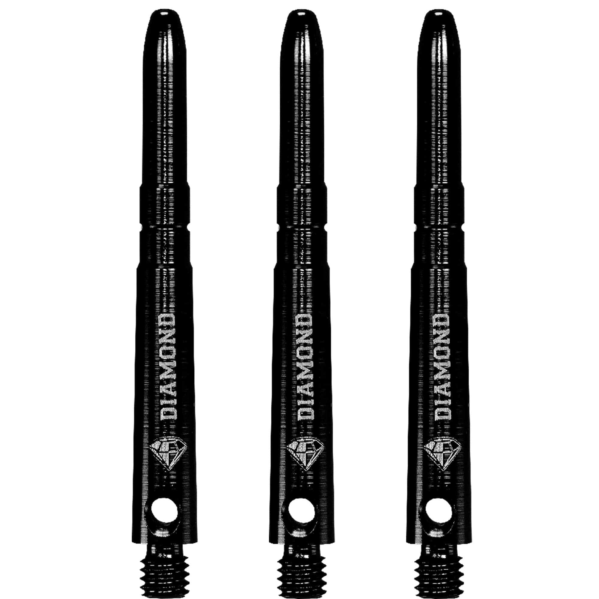 Cuesoul - Aluminium Dart Shafts - Diamond - Value Pack - 4 sets - Black - Image 2