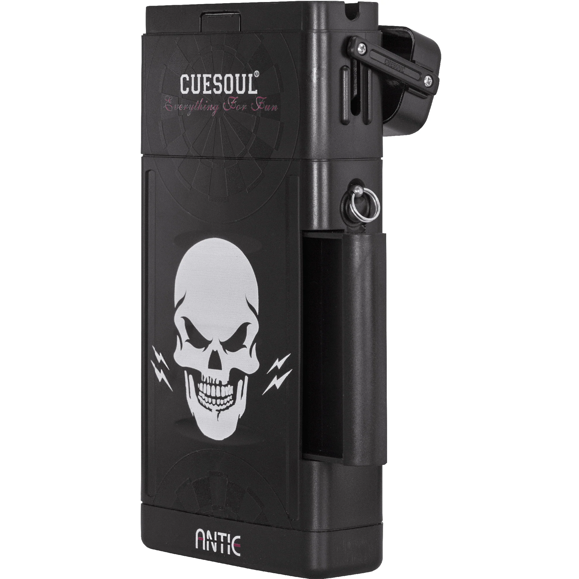 Cuesoul - Antie Dart Case - Printed Design - Skull - Black - Image 2