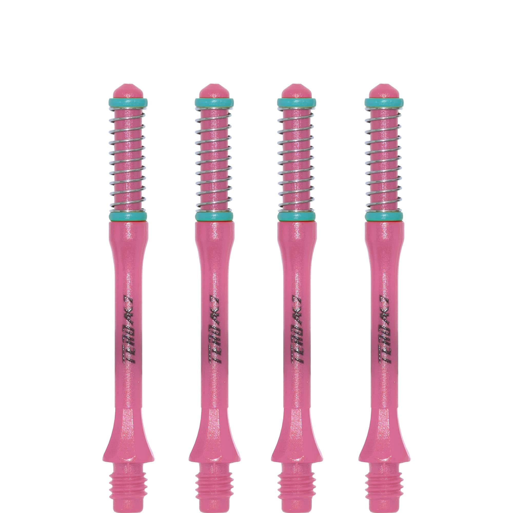 *Cuesoul - Dart Shafts - Tero Flight System - AK7 - Slim - Set of 4 - Pink - Image 2
