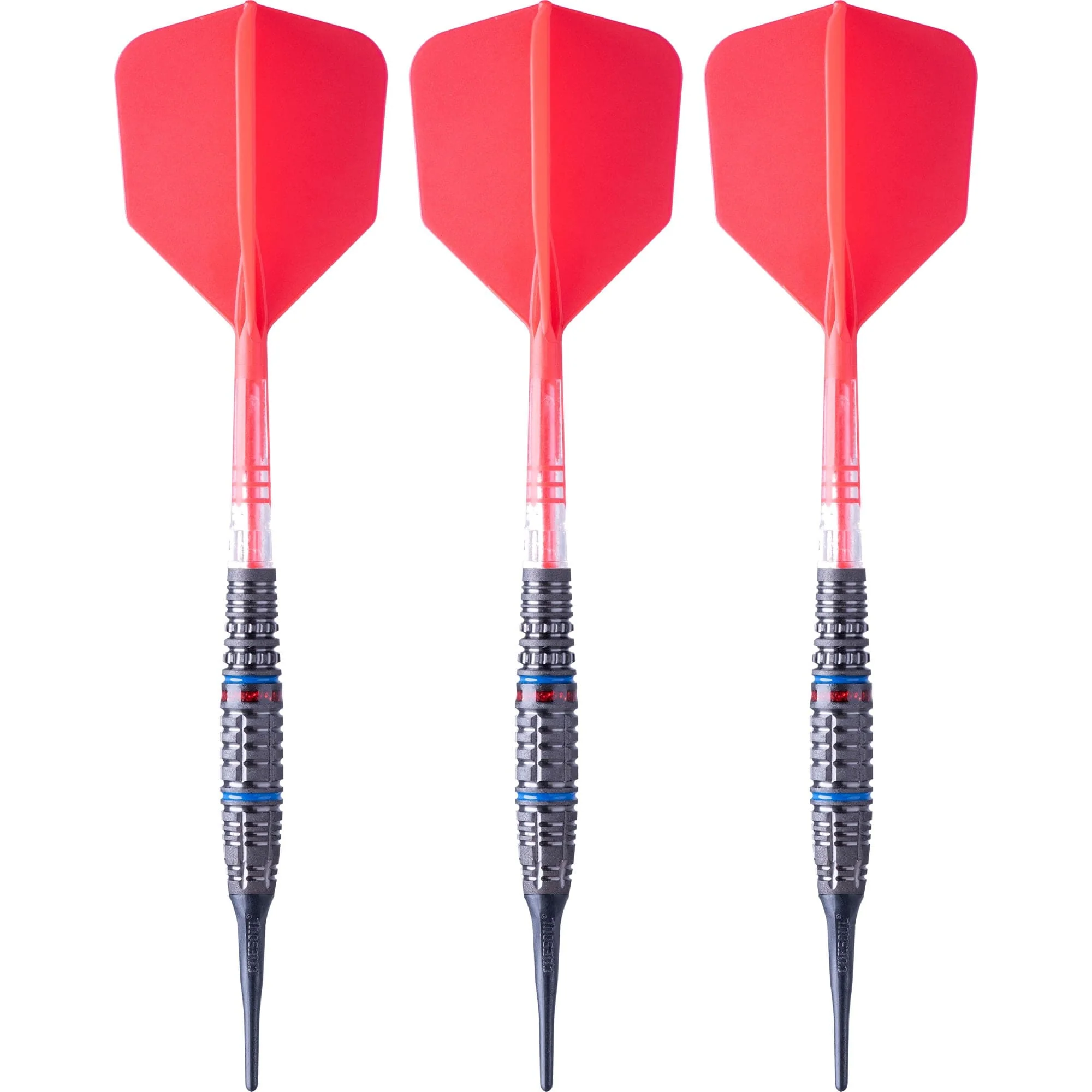 Cuesoul Engine V4 Darts - Soft Tip - 90% Tungsten - Hope Ring - Red - Image 2