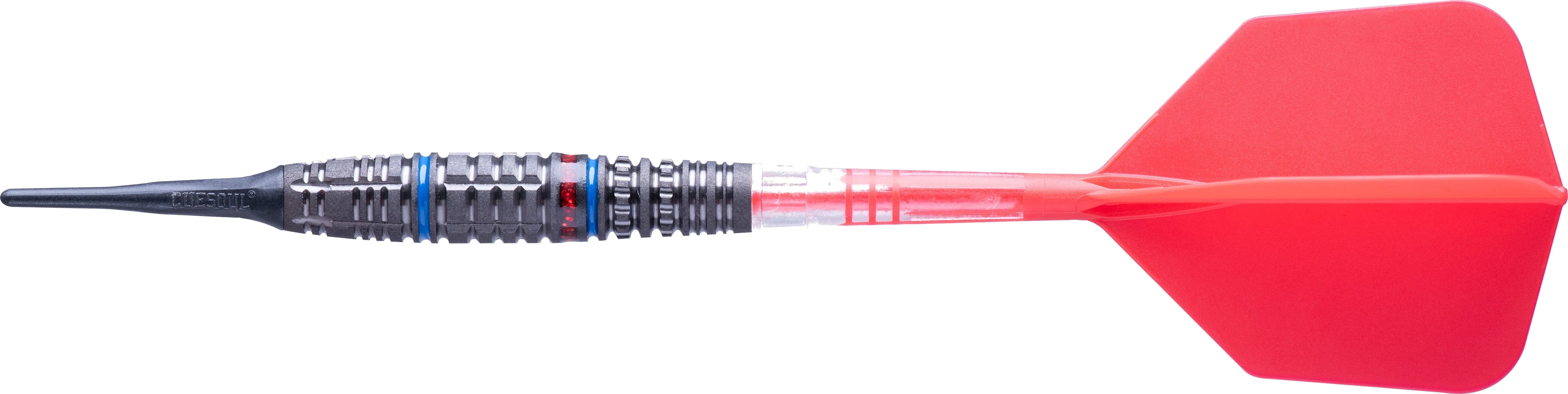 Cuesoul Engine V4 Darts - Soft Tip - 90% Tungsten - Hope Ring - Red - Image 3