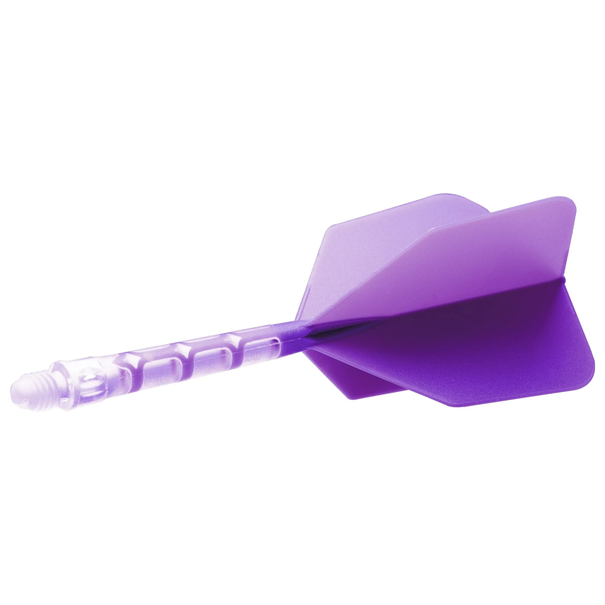 Cuesoul Rost T19 Integrated Dart Shaft and Flights - Big Wing - Clear with Purple Flight - Image 6