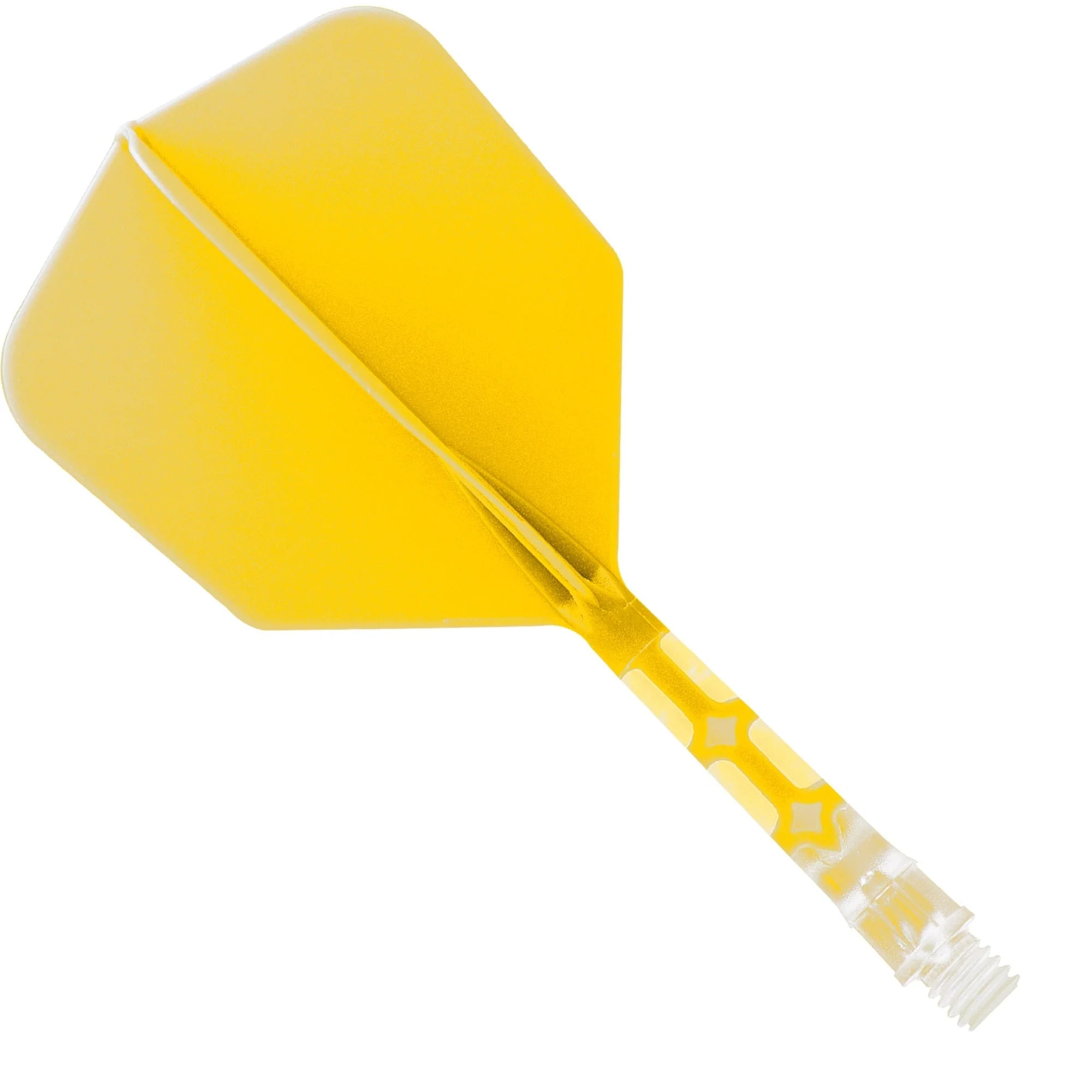 Cuesoul Rost T19 Integrated Dart Shaft and Flights - Big Wing - Clear with Yellow Flight - Image 4