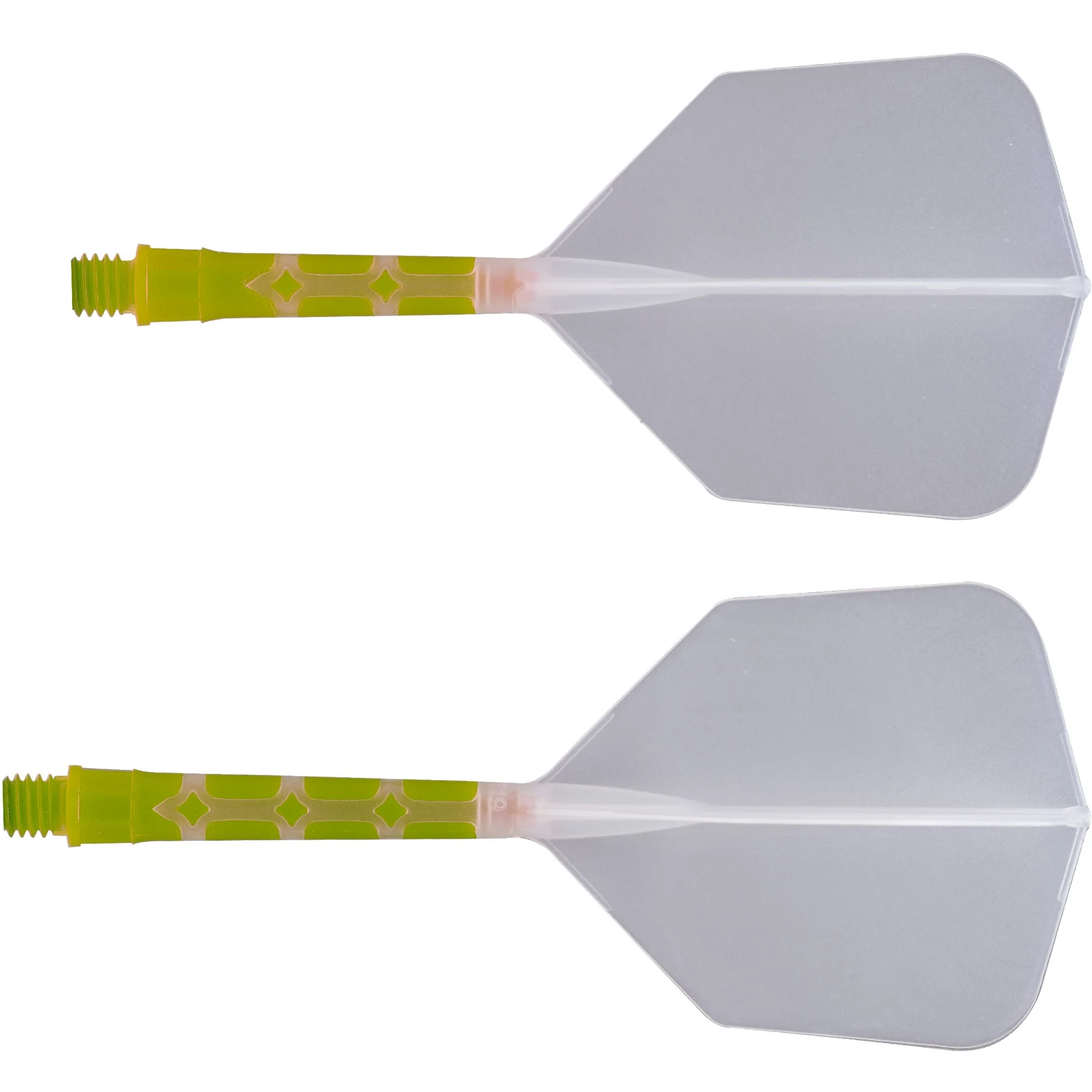 Cuesoul Rost T19 Integrated Dart Shaft and Flights - Big Wing - Lime Green with Clear Flight - Image 4