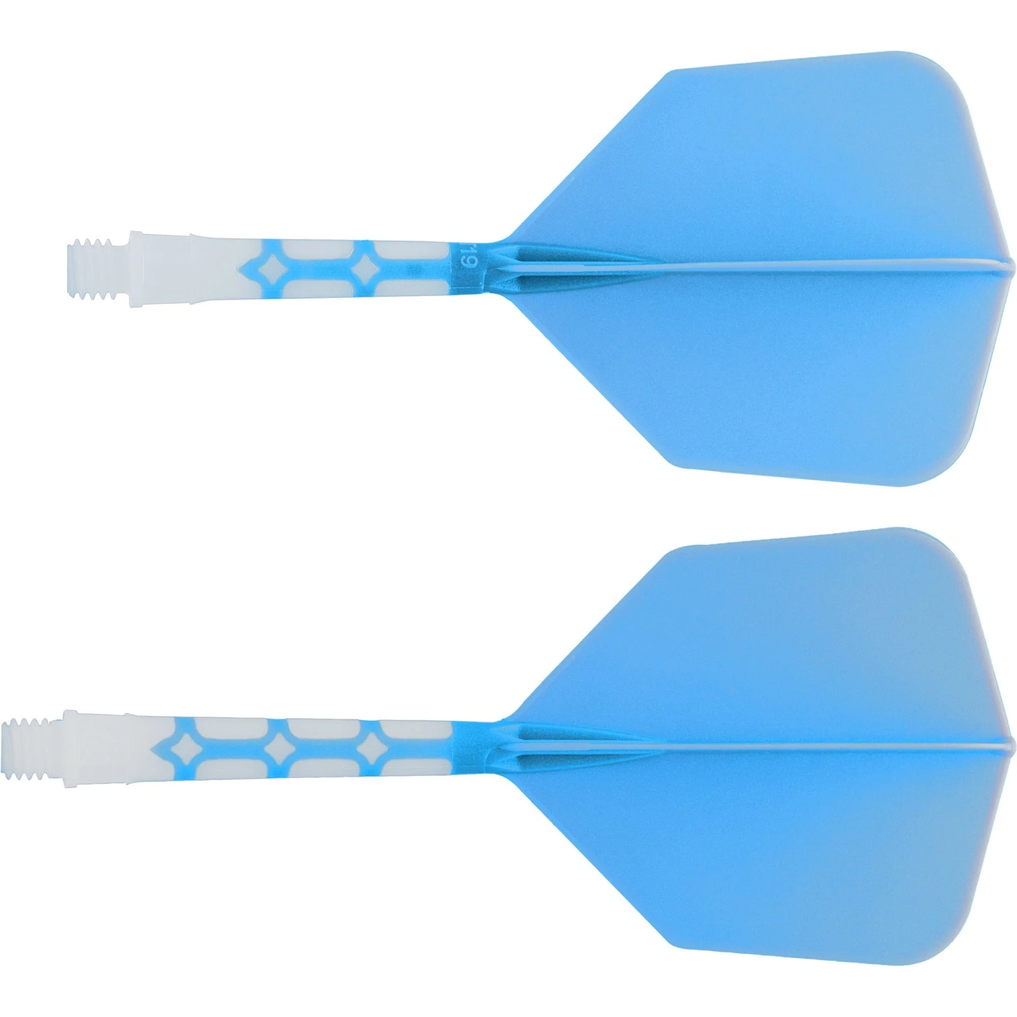 Cuesoul Rost T19 Integrated Dart Shaft and Flights - Big Wing - White with Blue Flight - Image 4