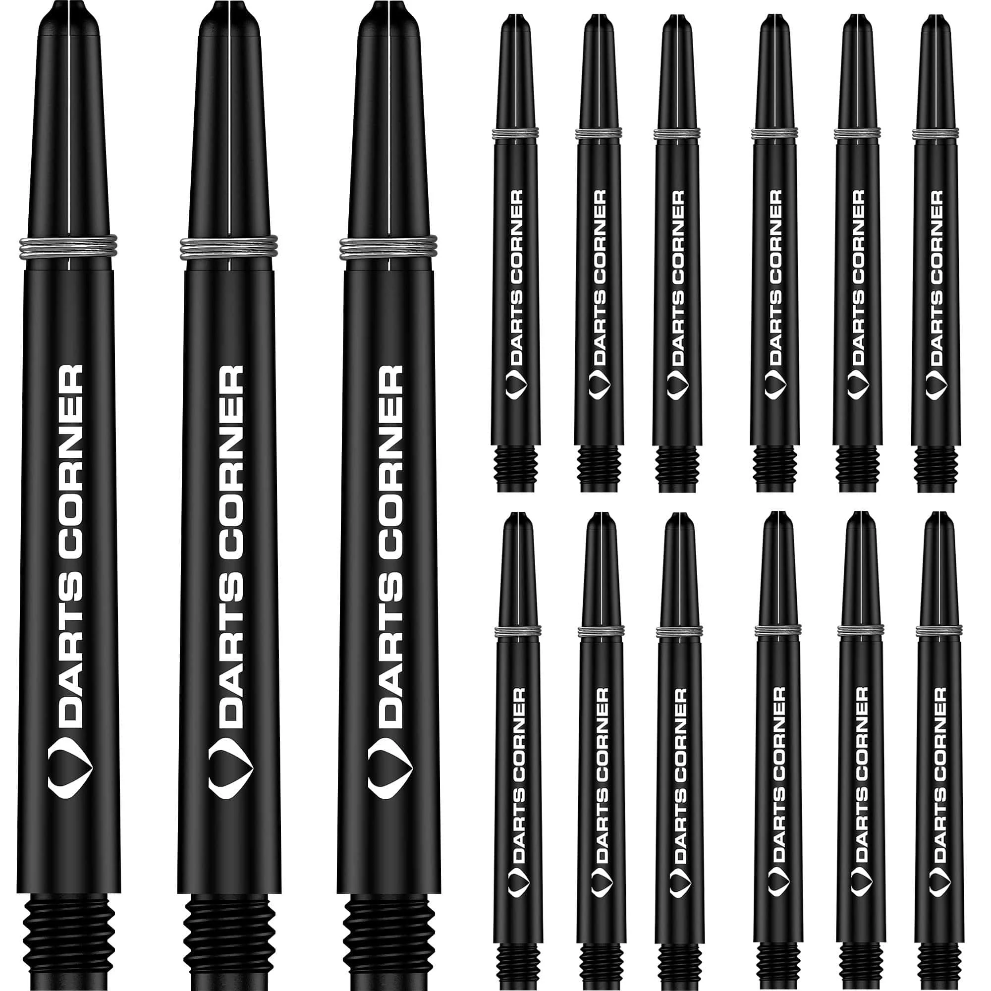 Darts Corner Nylon Dart Shafts - VALUE PACK - 5 Sets - Black - Image 2