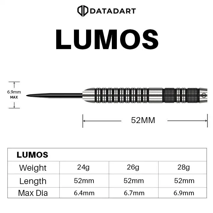 Datadart Lumos Darts - Steel Tip - 90% Tungsten - Image 2