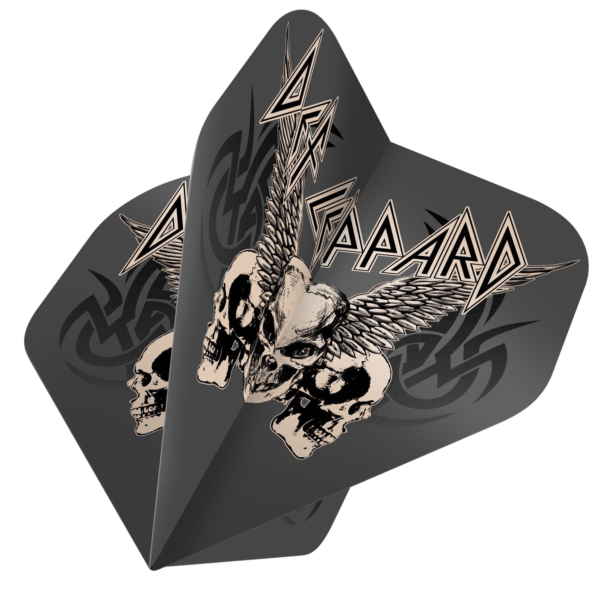 *Def Leppard Dart Flights - Official Licensed - 100 Micron - No2 - Std - F1 - Skulls with Wings - Image 2