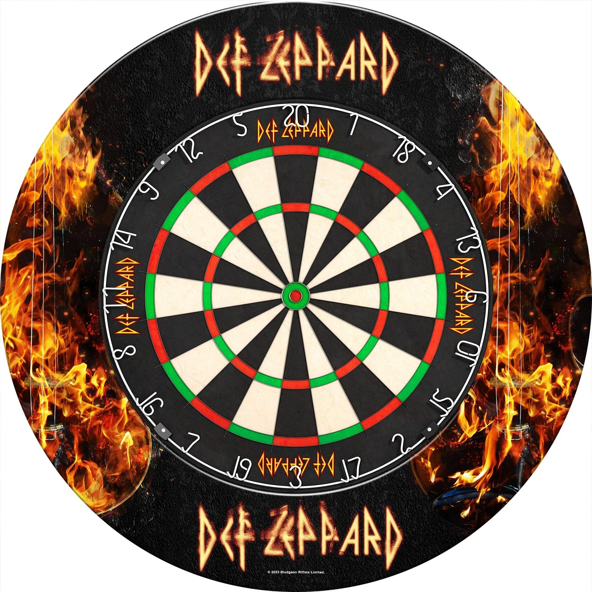 Def Leppard Dartboard Surround - Official Licensed - S4 - Professional - Flames - Image 3