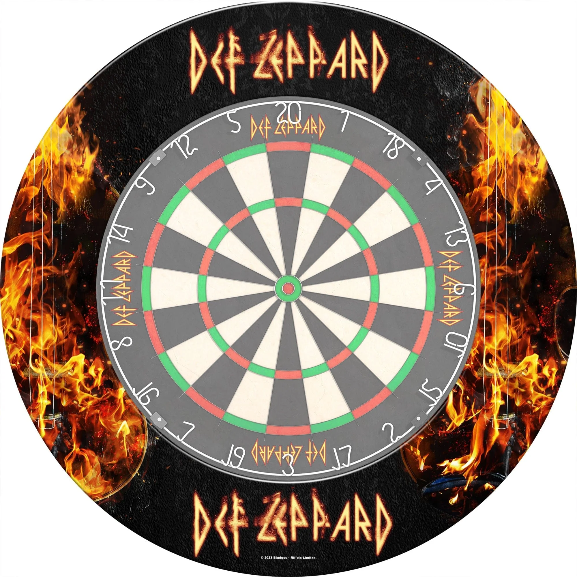 Def Leppard Dartboard Surround - Official Licensed - S4 - Professional - Flames - Image 5