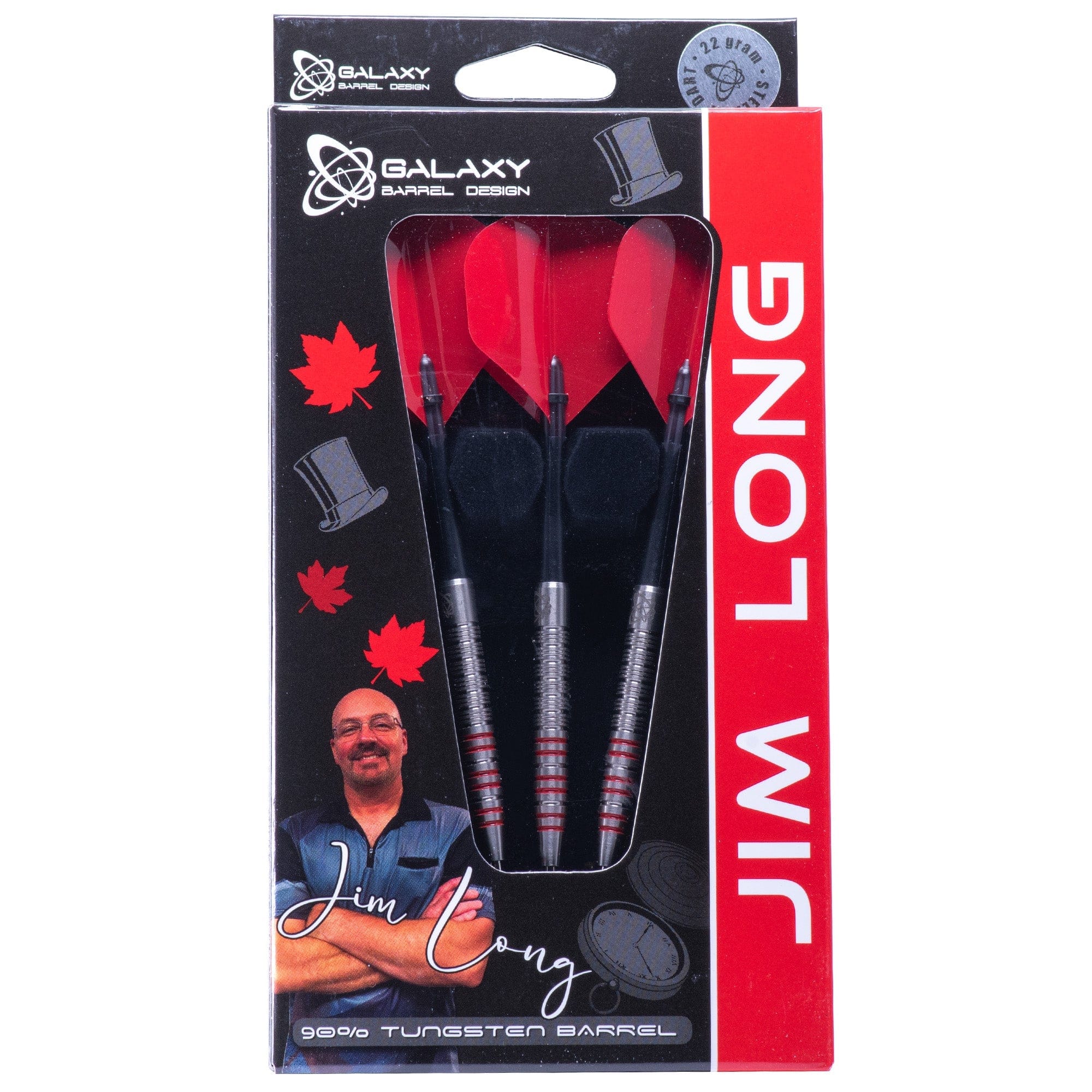 *Galaxy Jim Long Darts - Steel Tip - 90% Tungsten - The Gentleman - 22g - Image 3
