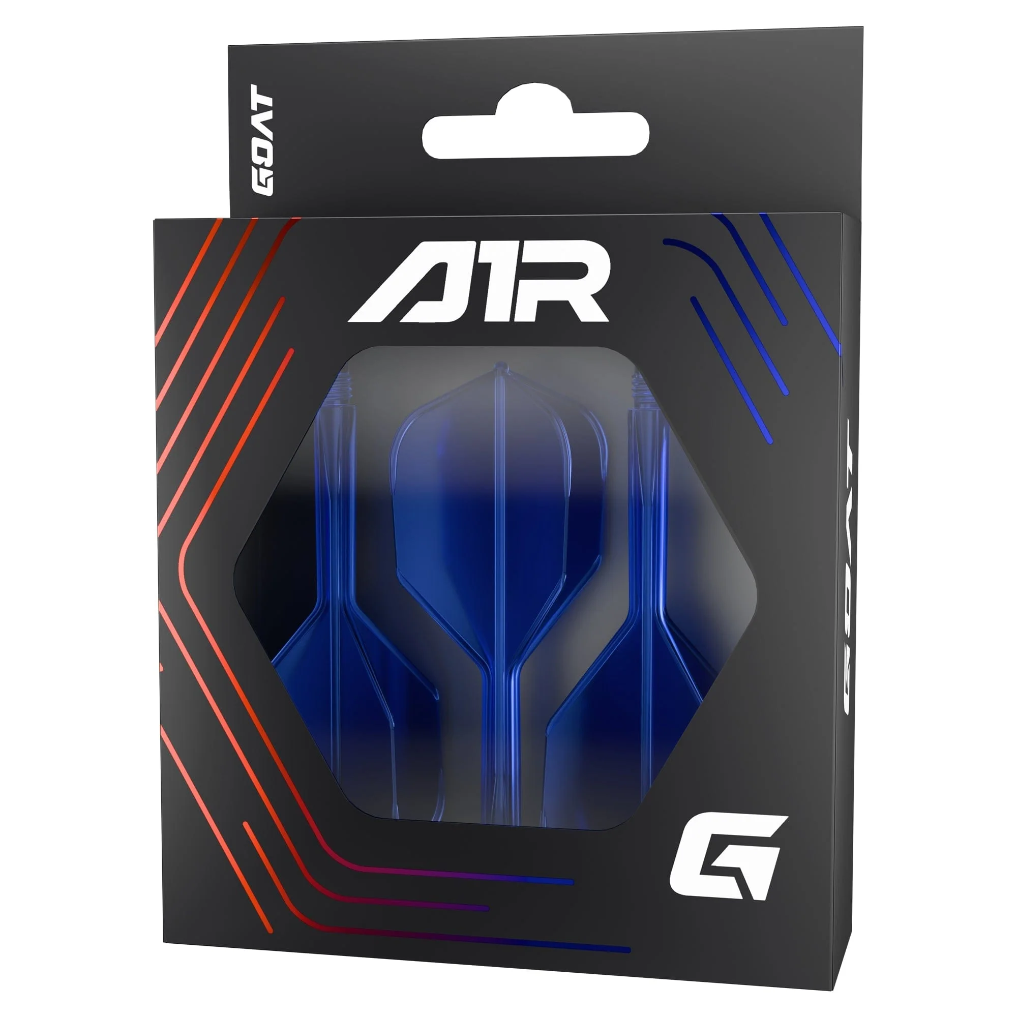 Goat A1R Dart Flights - Moulded Flight & Shaft System - Standard No6 - Clear Blue - Image 3