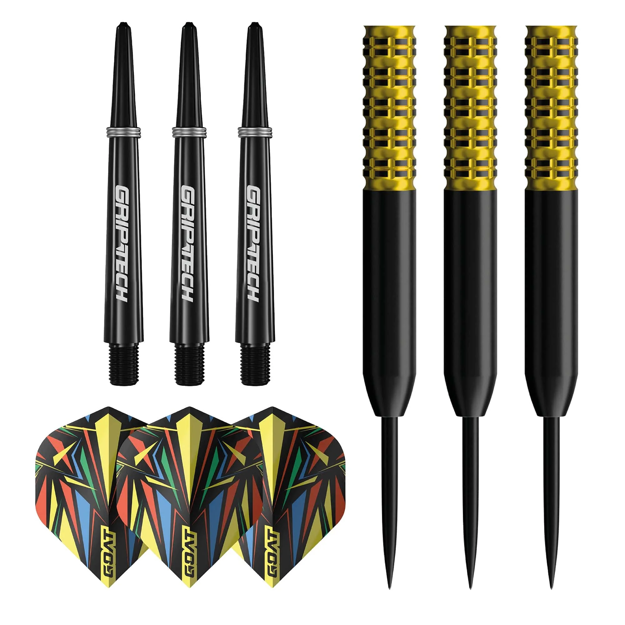 GOAT Athlete Darts - Steel Tip - 90% Tungsten - Yellow - Image 2