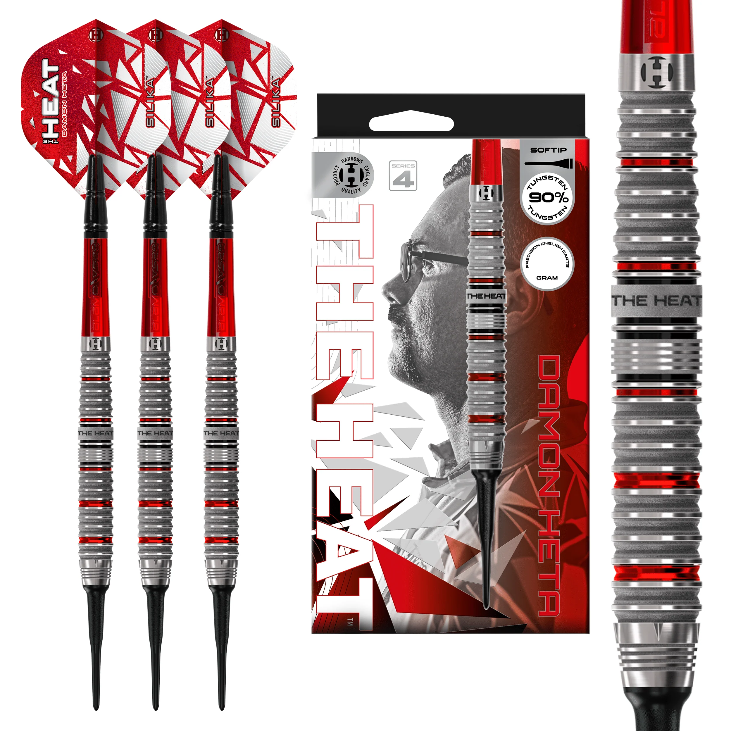 *Harrows Damon Heta Darts - Soft Tip - 90% Tungsten - Series 4