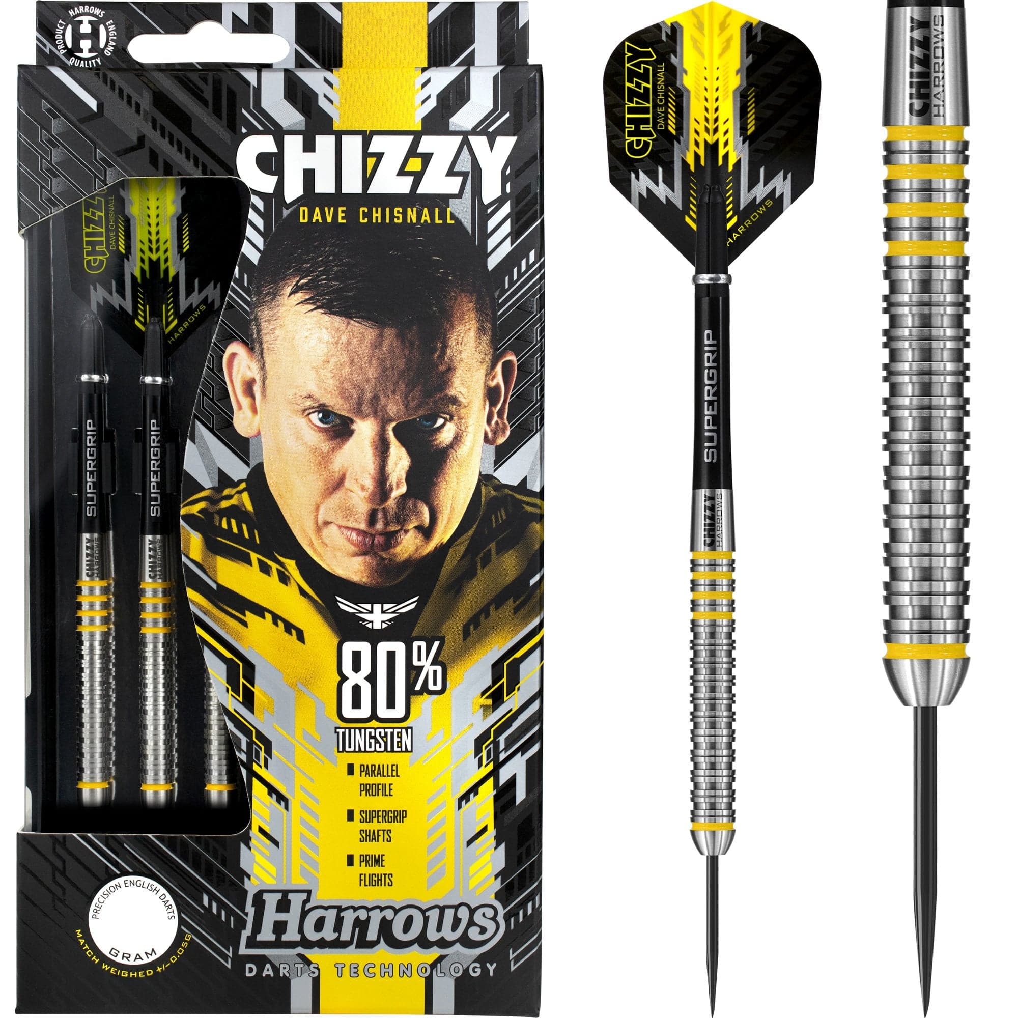 *Harrows Dave Chisnall Darts - Steel Tip - Chizzy 80