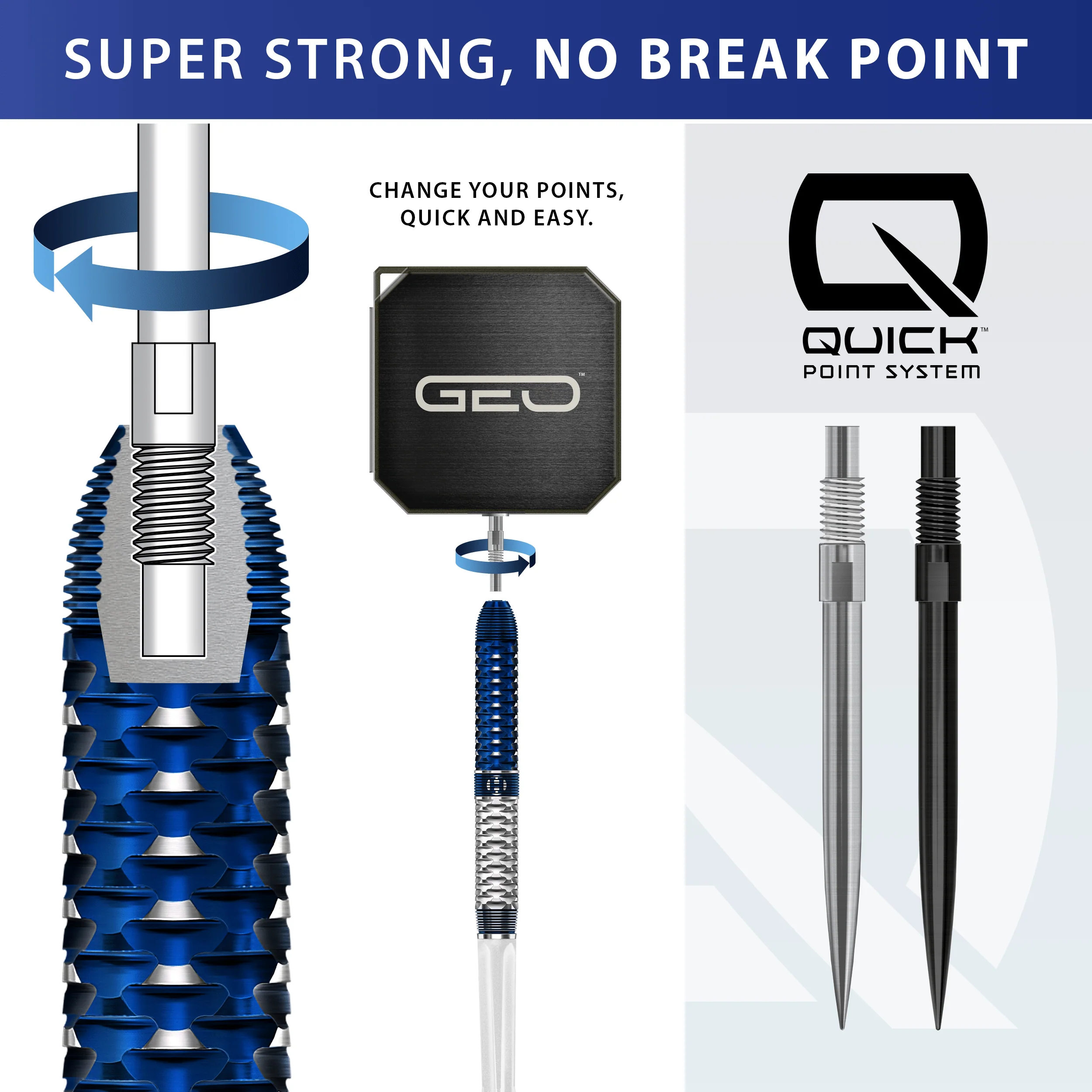 Harrows Geo Darts - Steel Tip - 90% Tungsten - Geo 01 - Image 4