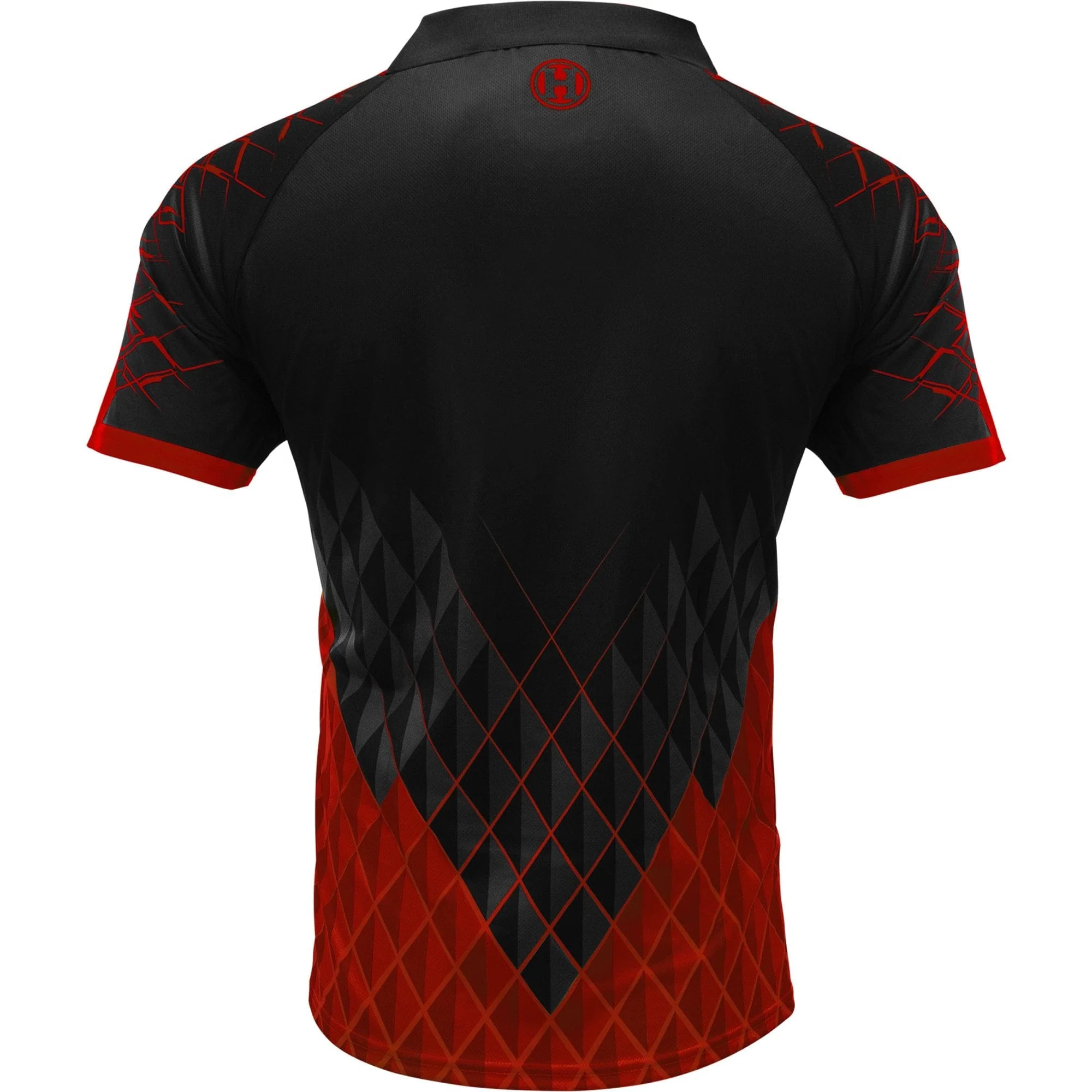 *Harrows Paragon Dart Shirt - with Pocket - Black & Red - Image 3
