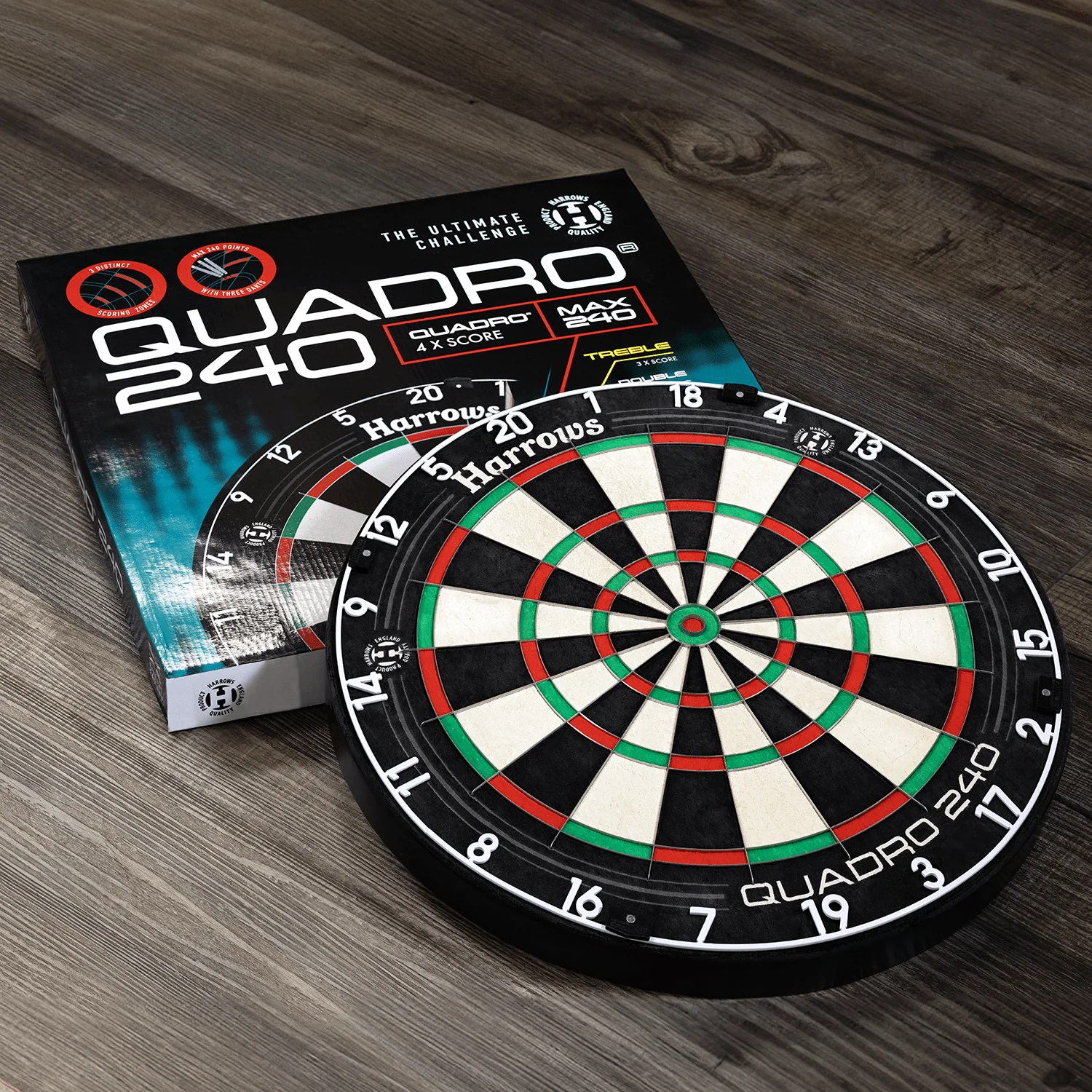 *Harrows Quadro 240 Dartboard - Professional - African Sisal - Image 4