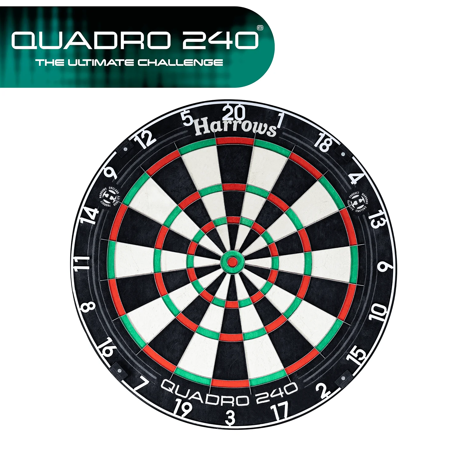 *Harrows Quadro 240 Dartboard - Professional - African Sisal - Image 7