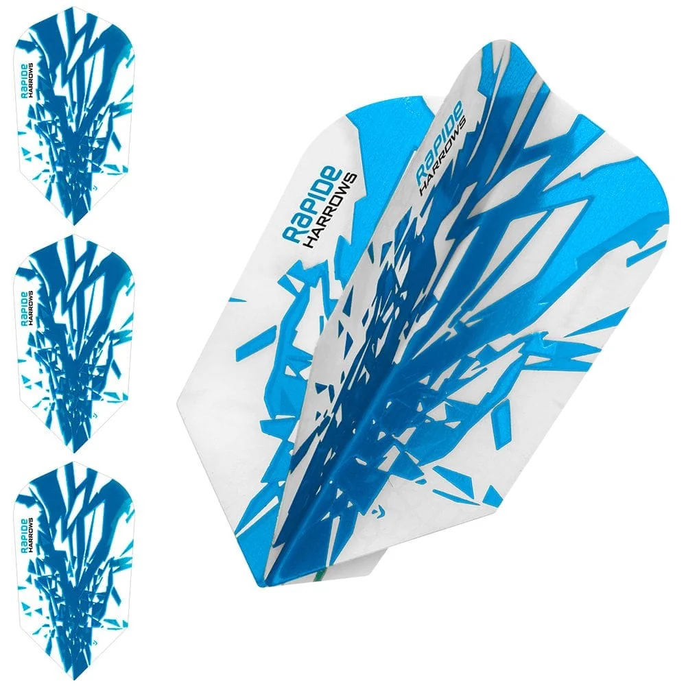 *Harrows Rapide Dart Flights - Slim Shape - 100 Micron - Image 2
