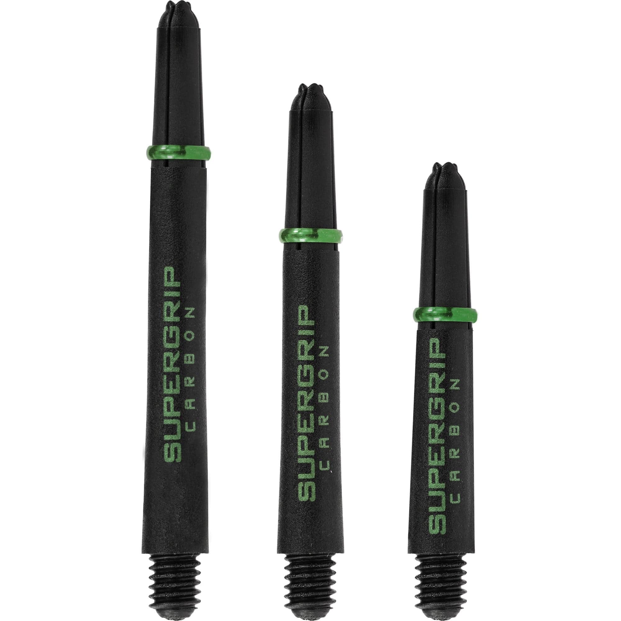 *Harrows Supergrip Carbon Dart Shafts - Black & Green