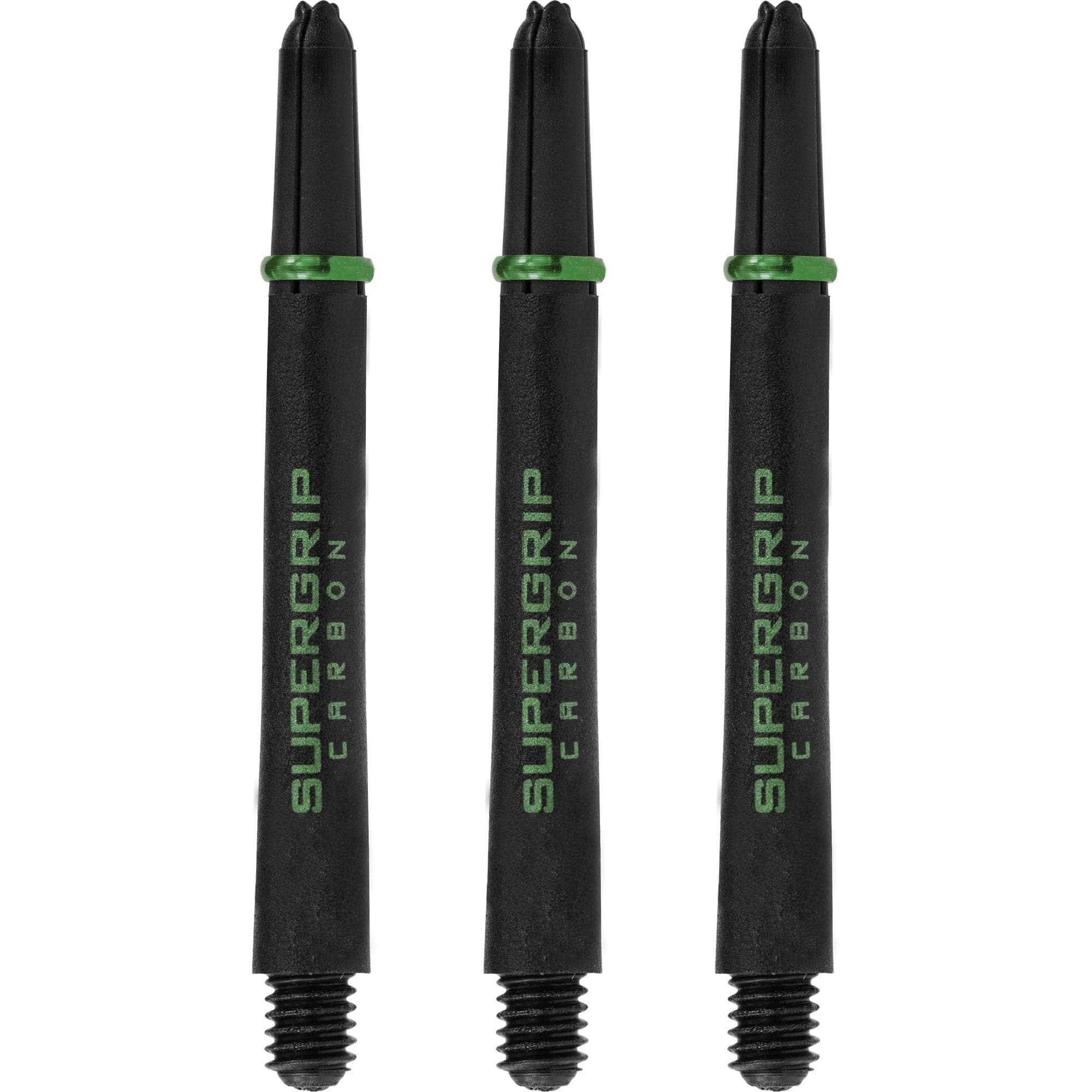 *Harrows Supergrip Carbon Dart Shafts - Black & Green - Image 2