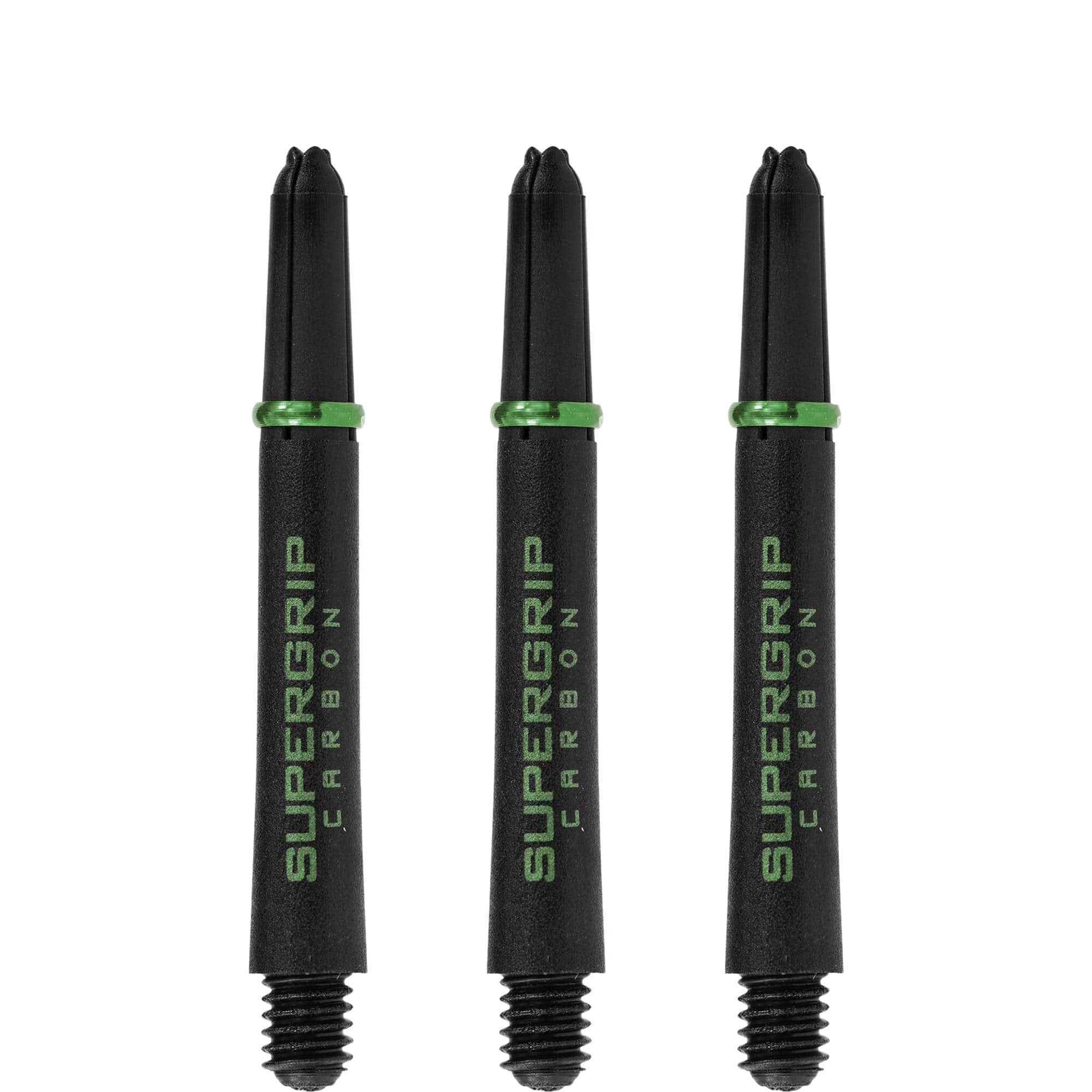 *Harrows Supergrip Carbon Dart Shafts - Black & Green - Image 3