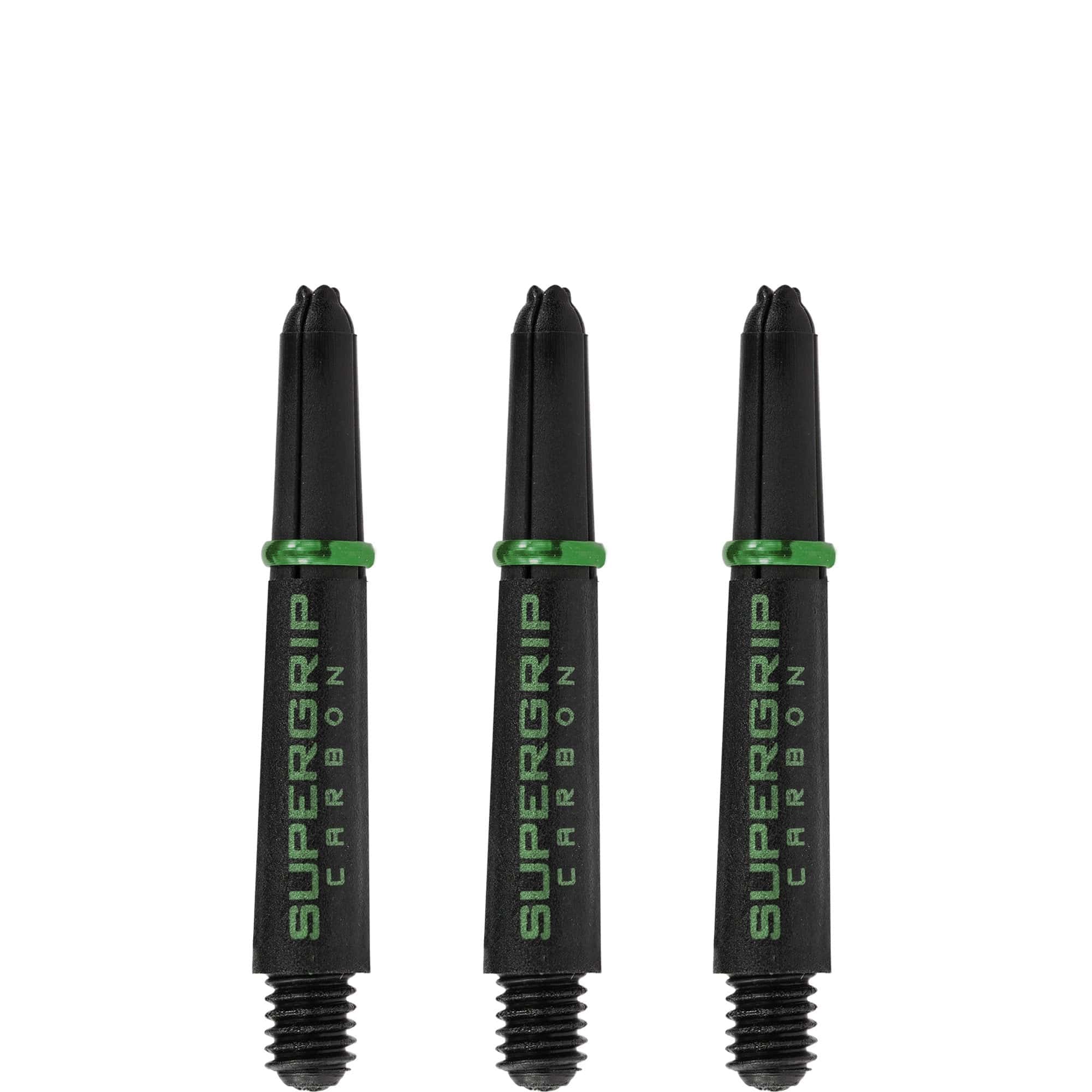 *Harrows Supergrip Carbon Dart Shafts - Black & Green - Image 4