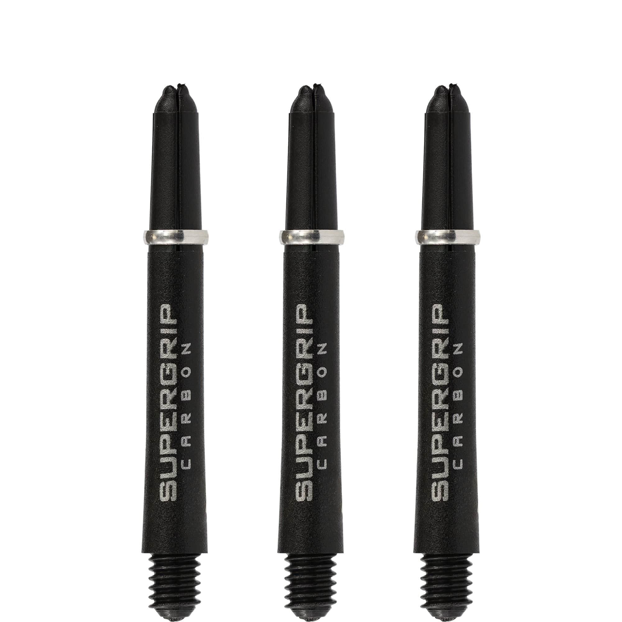 *Harrows Supergrip Carbon Dart Shafts - Black & Silver - Image 3
