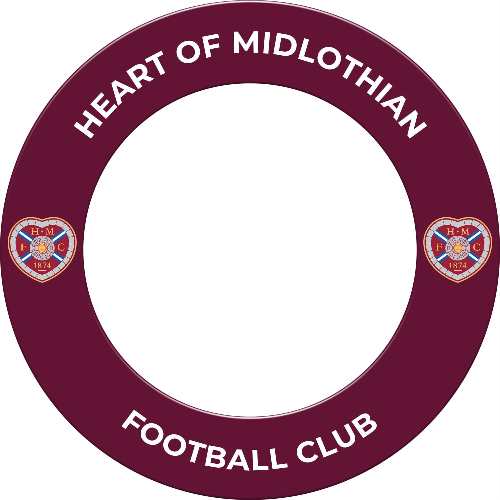 Heart of Midlothian FC - Official Licensed - Hearts - Dartboard Surround - S1 - Crest
