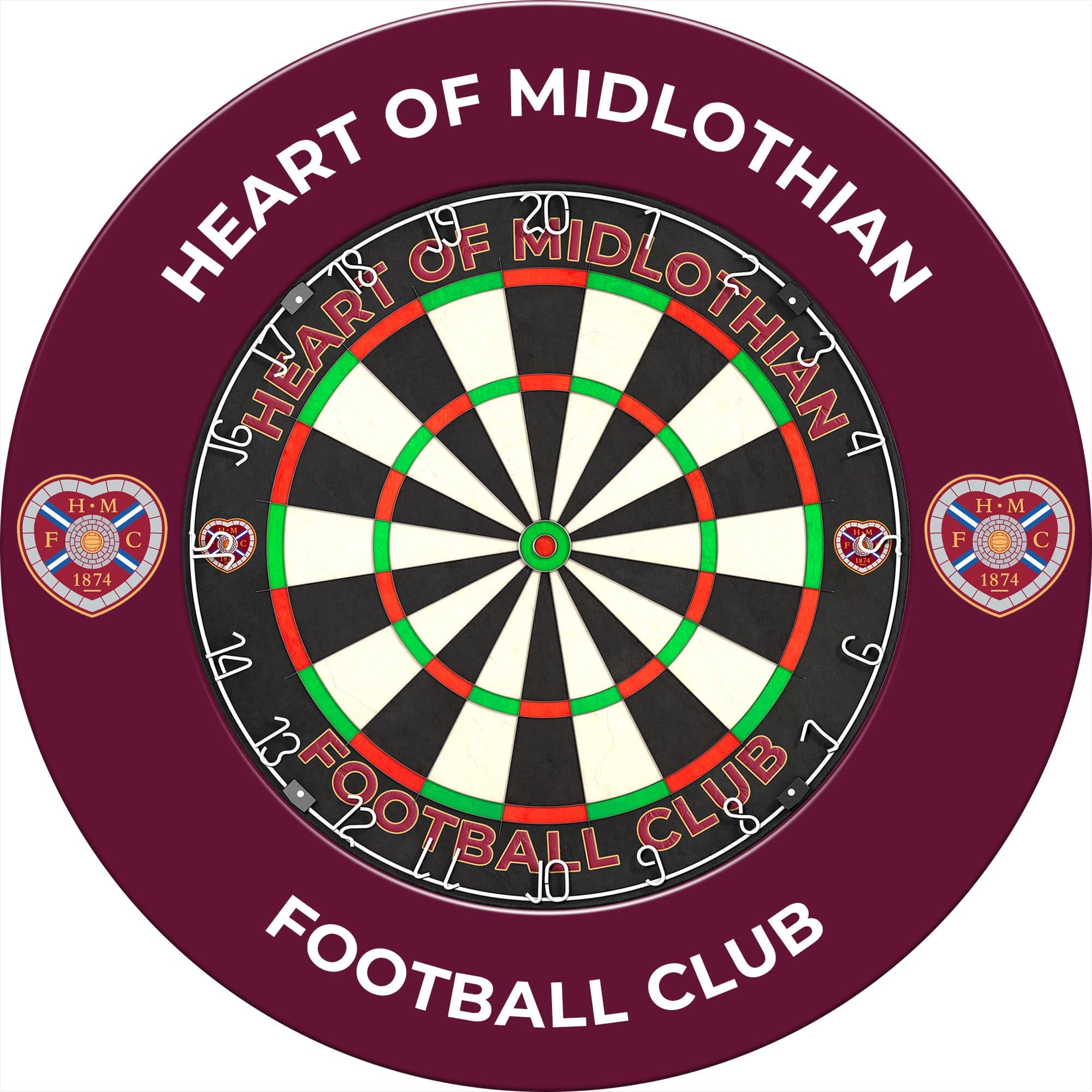 Heart of Midlothian FC - Official Licensed - Hearts - Dartboard Surround - S1 - Crest - Image 3