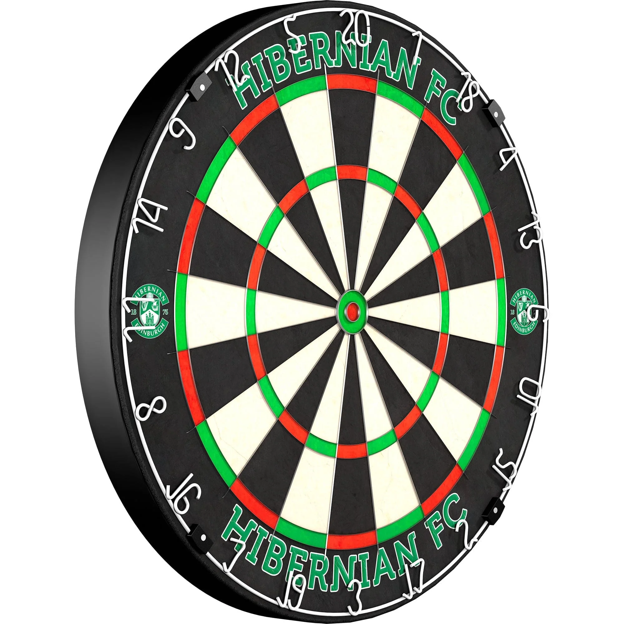 Hibernian FC - Official Licensed - Professional Dartboard - Crest and Wordmark - Image 2