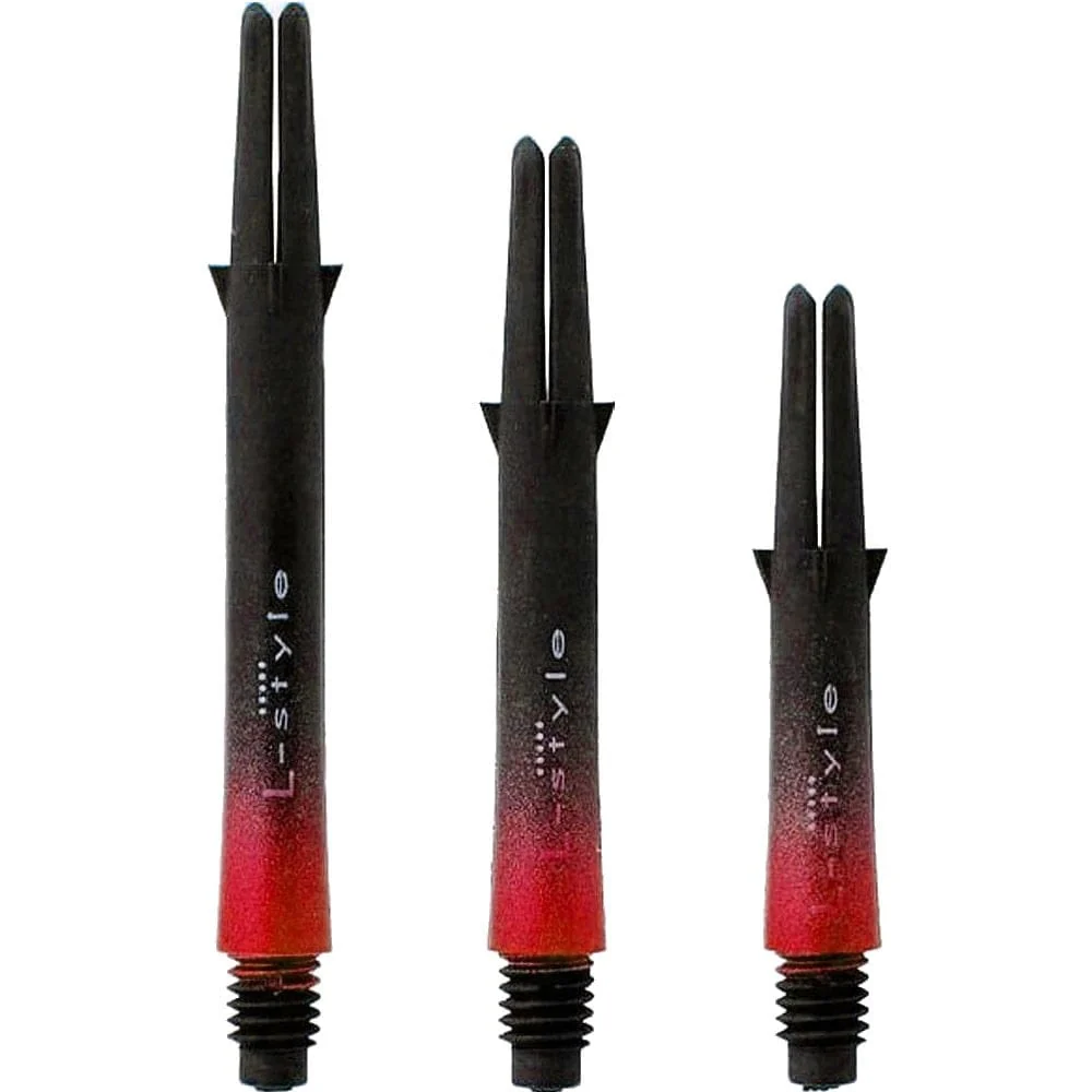 *L-Style - L Shafts - Carbon Two Tone - Black and Red - Short