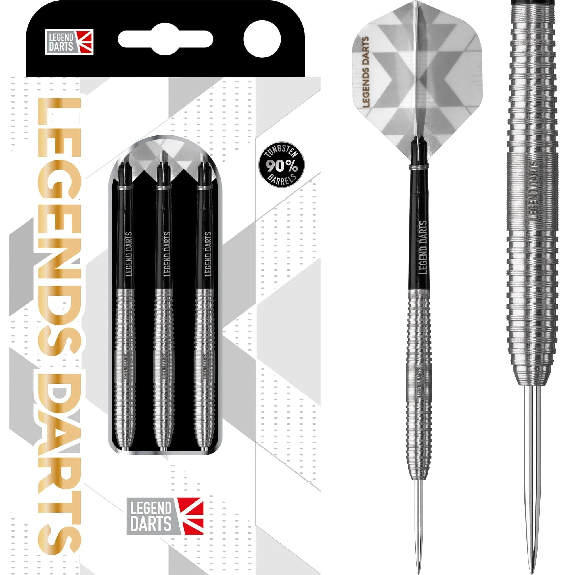 *Legend Darts - Steel Tip - 90% Tungsten - Pro Series - V1 - Ringed Micro Cut
