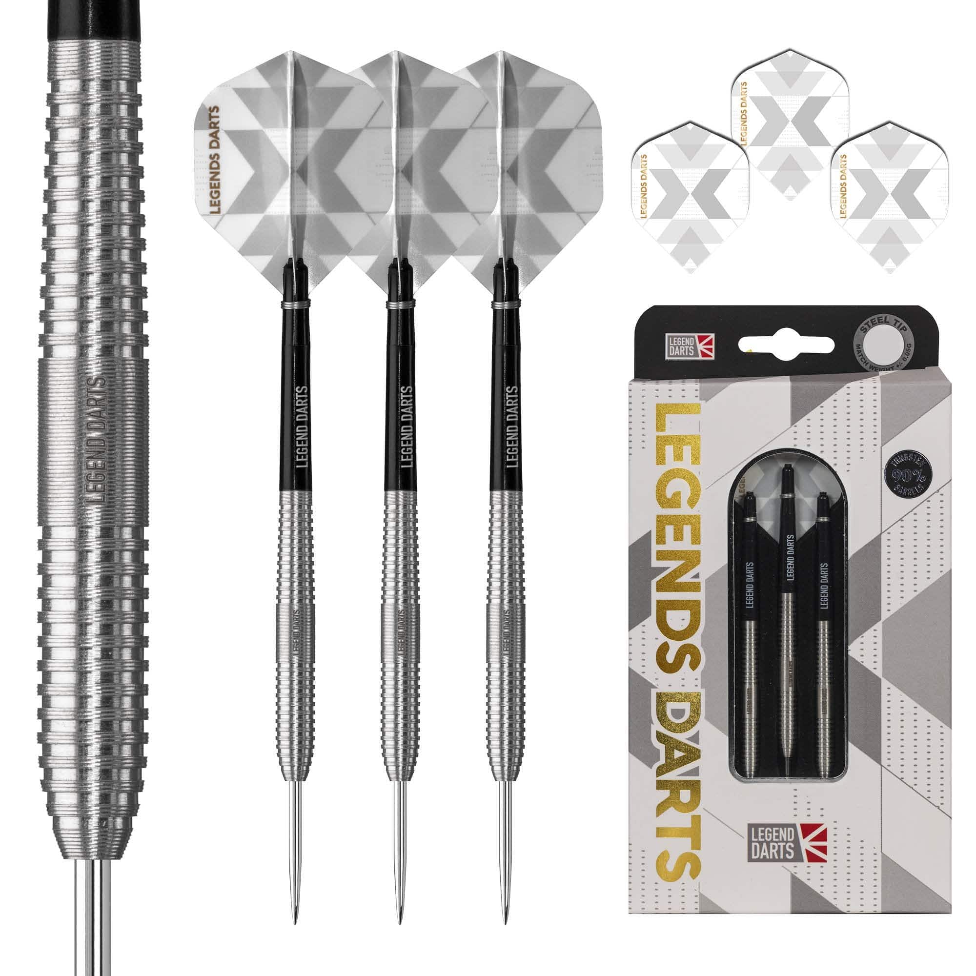 *Legend Darts - Steel Tip - 90% Tungsten - Pro Series - V1 - Ringed Micro Cut - Image 2