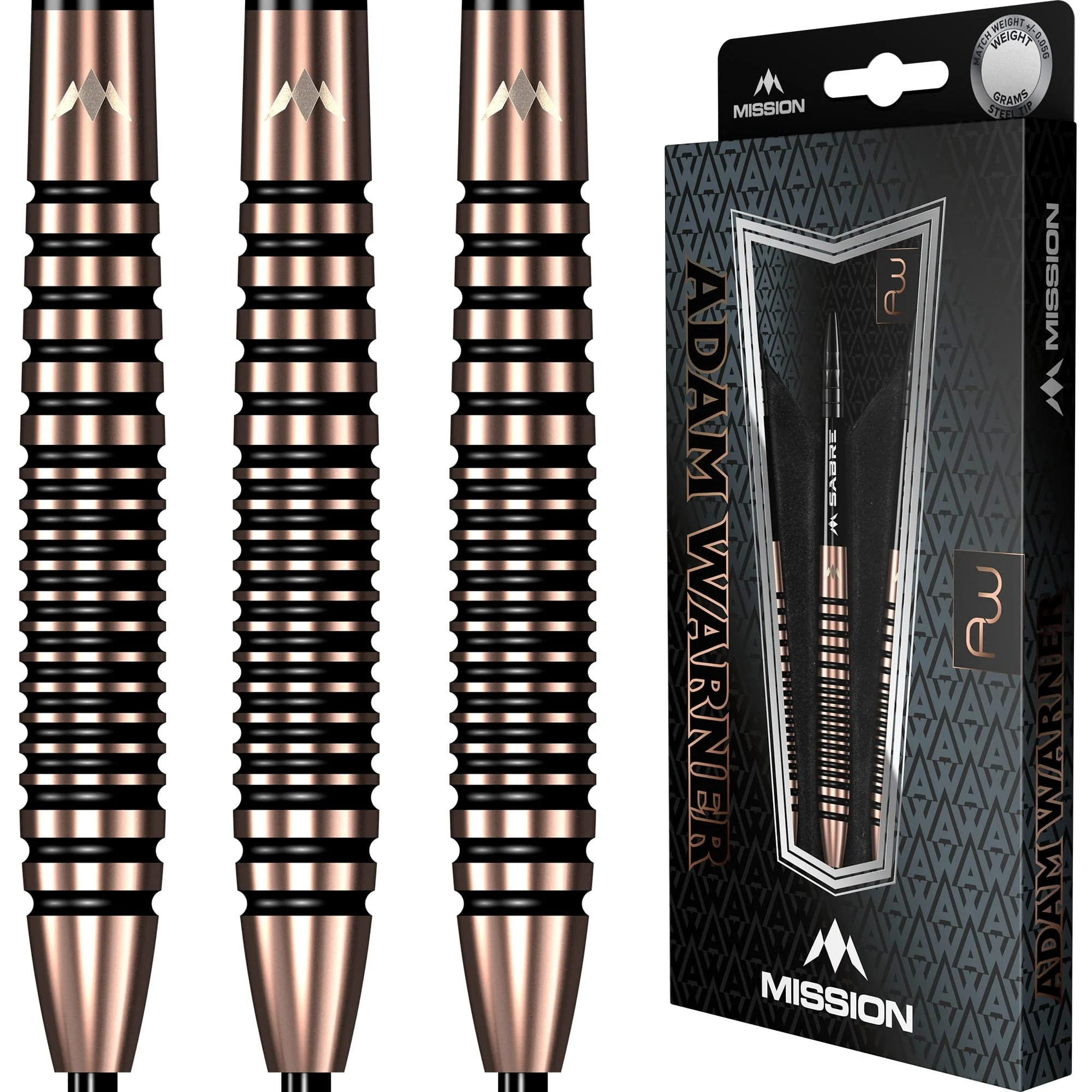 Mission Adam Warner Darts - Steel Tip - 90% - Bronze Titanium - Image 3