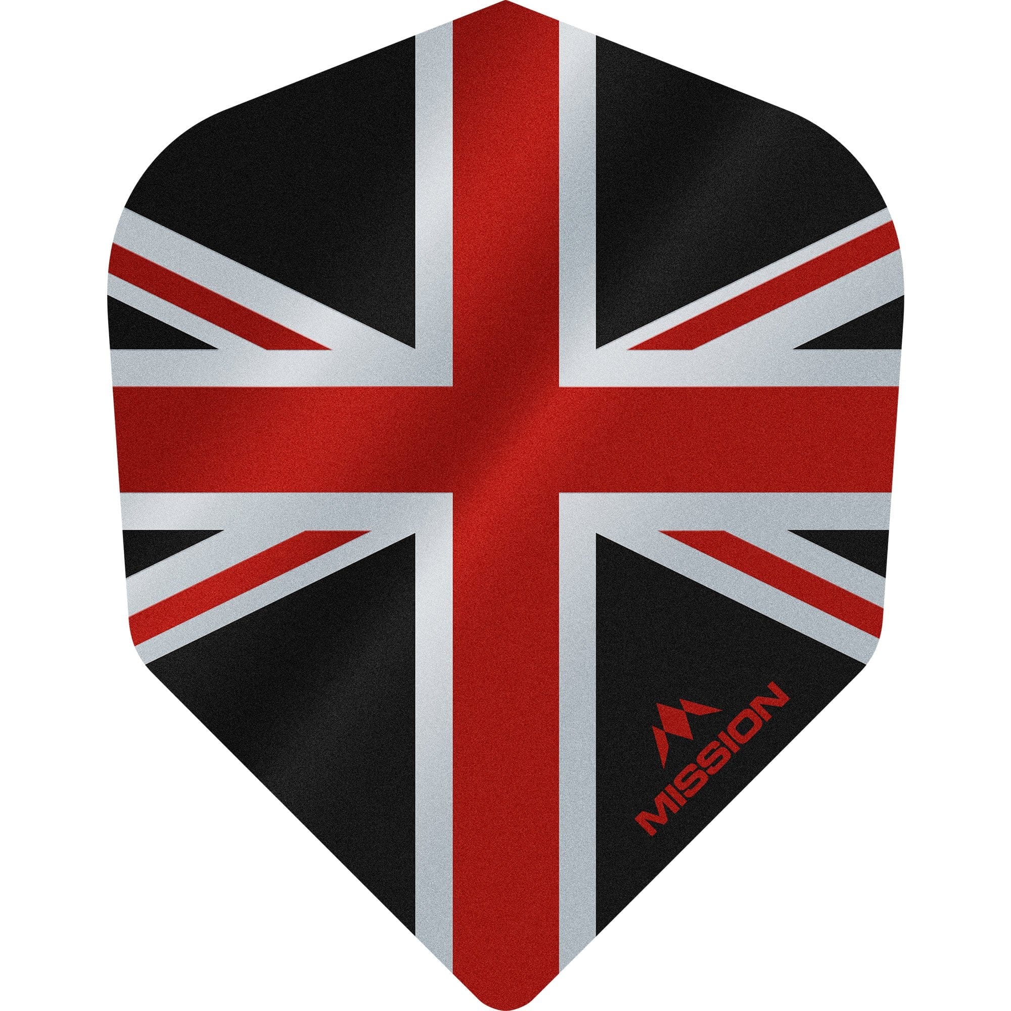 *Mission Alliance Union Jack Dart Flights - No6 - Std - Black - Image 2