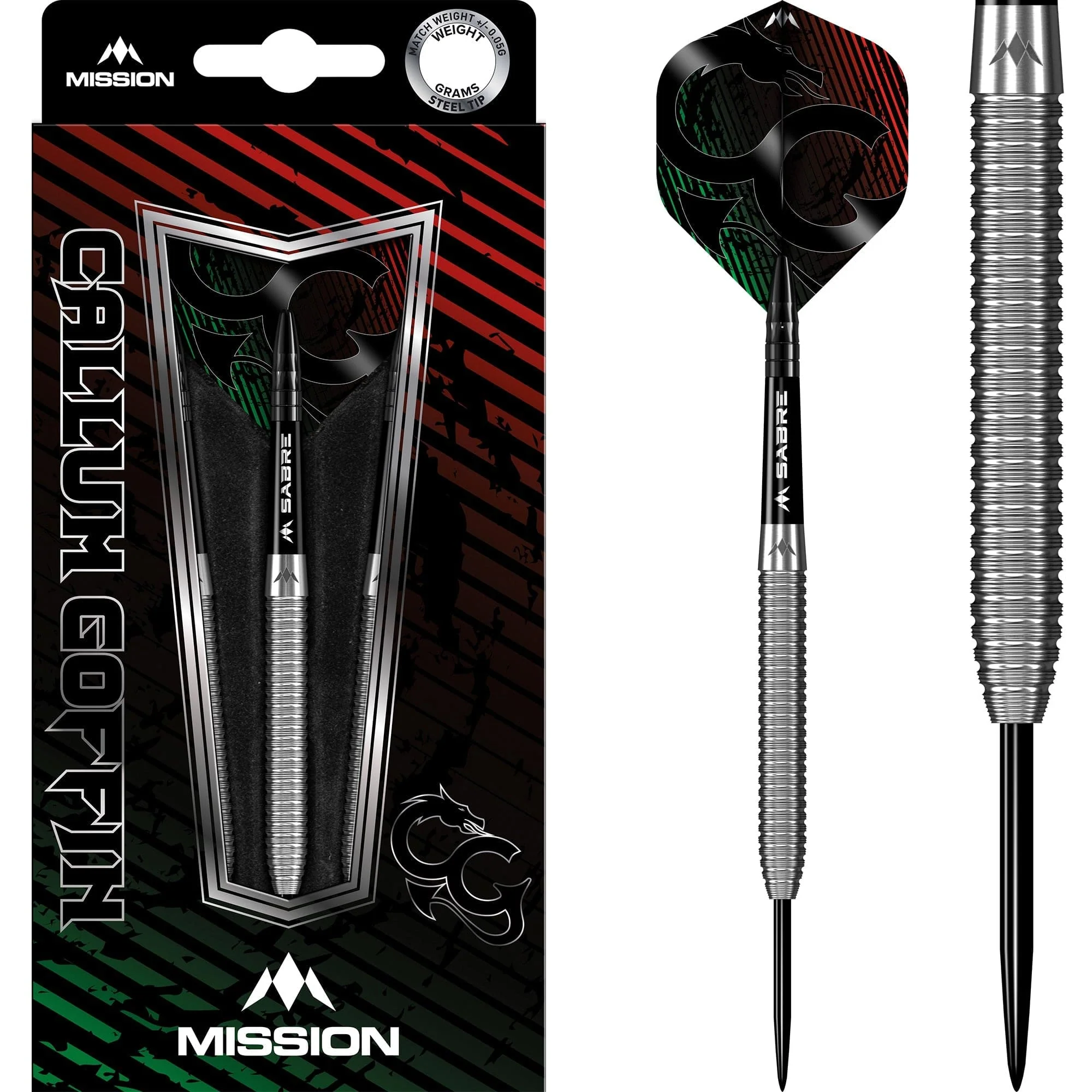 *Mission Callum Goffin Darts - Steel Tip - 90% - Micro Grip
