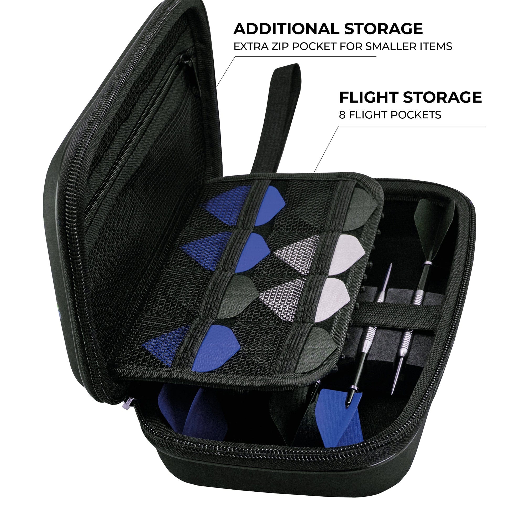 Mission Darts EVA Dart Case - Samurai Infinity - Blue - Image 5