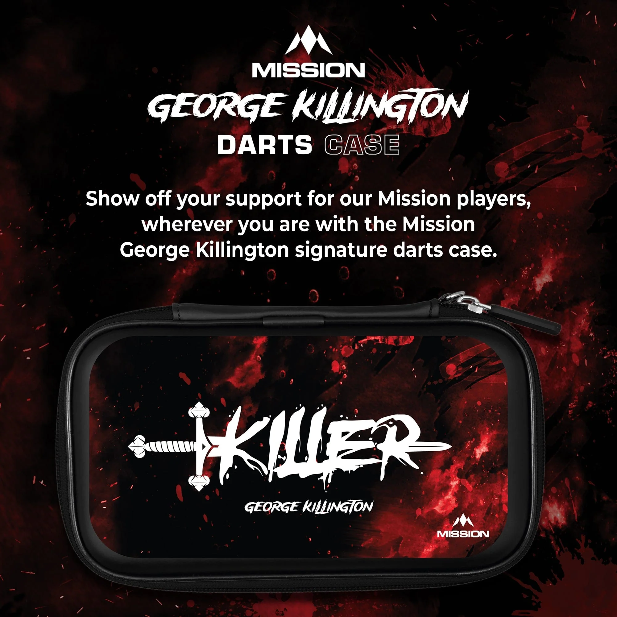 Mission Darts Players- EVA Dart Case - George Killington - Image 2
