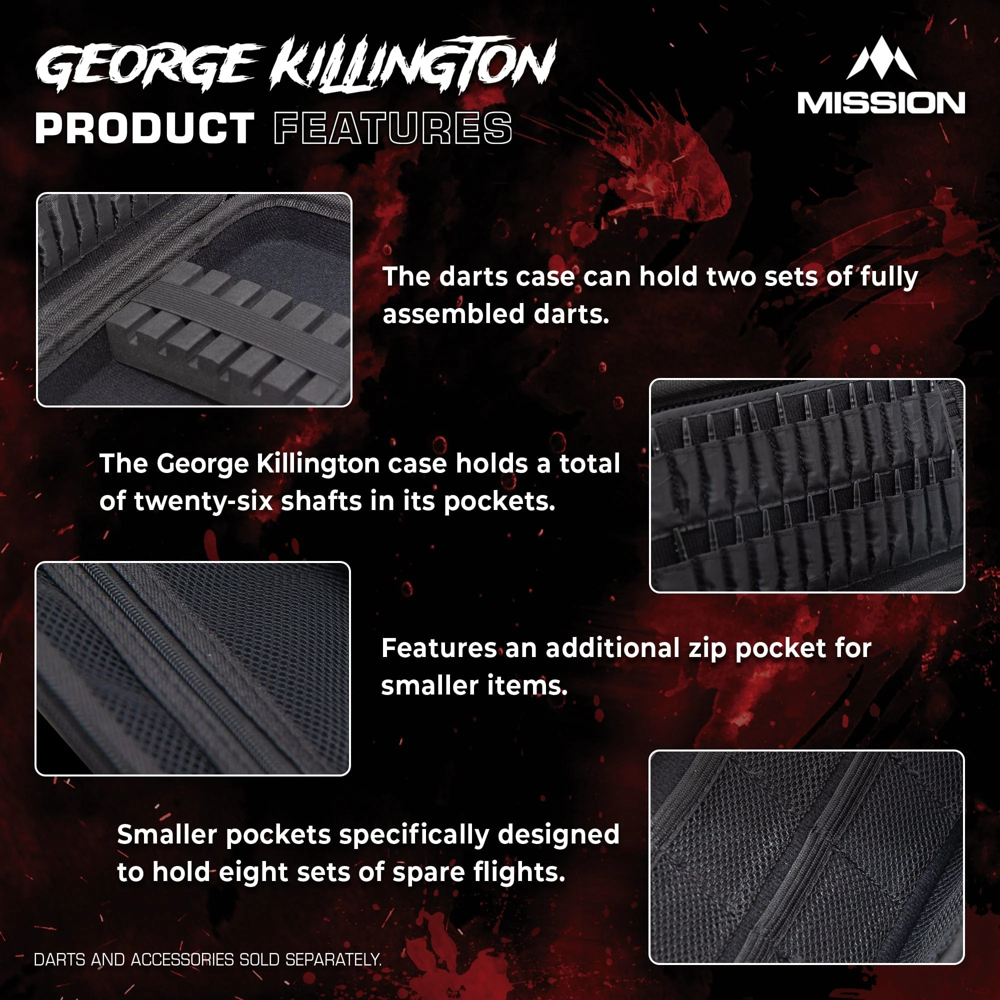 Mission Darts Players- EVA Dart Case - George Killington - Image 4