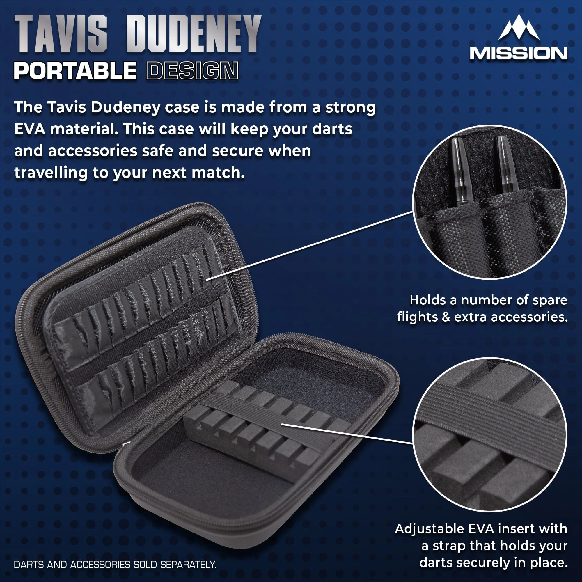 Mission Darts Players- EVA Dart Case - Tavis Dudeney - Image 3
