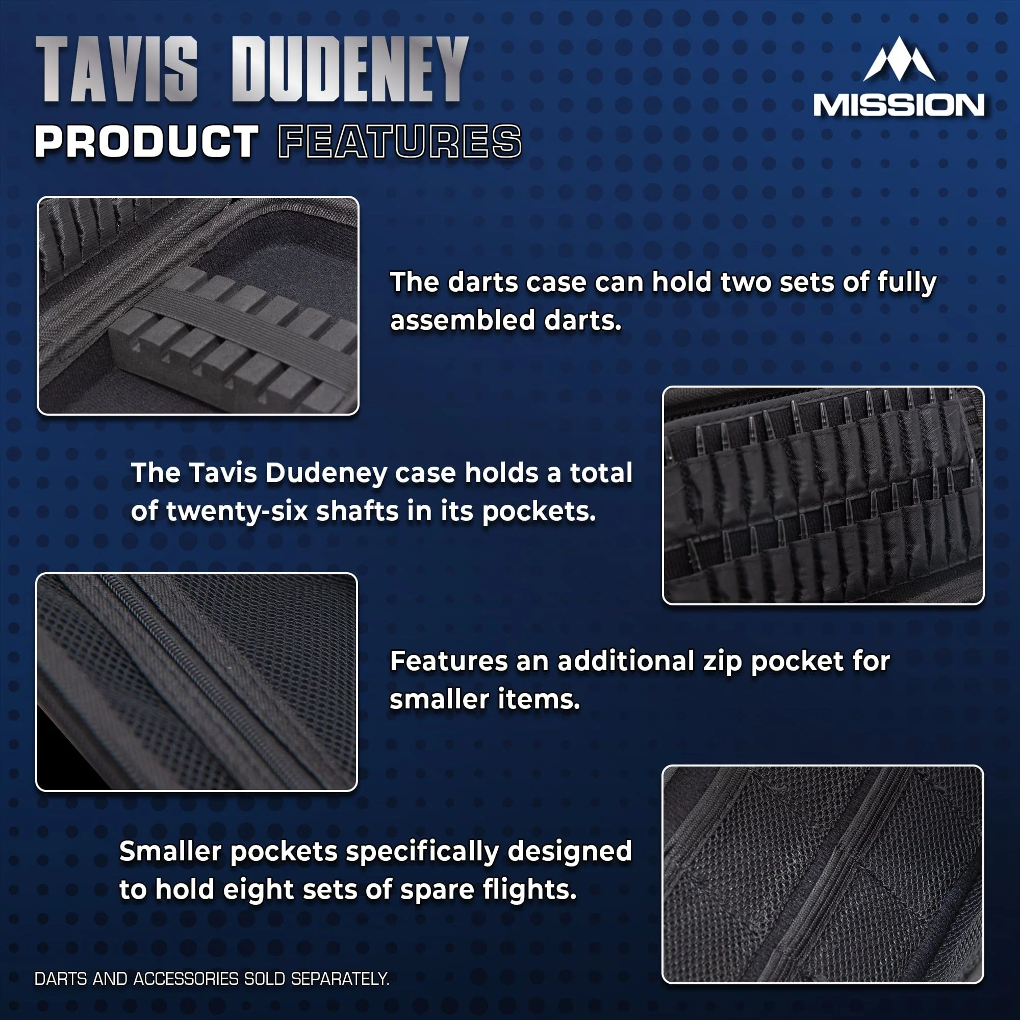 Mission Darts Players- EVA Dart Case - Tavis Dudeney - Image 4