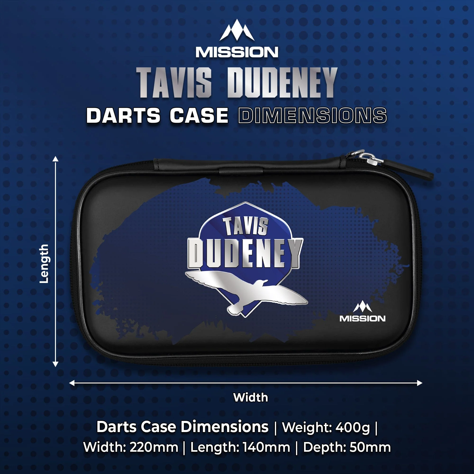 Mission Darts Players- EVA Dart Case - Tavis Dudeney - Image 5