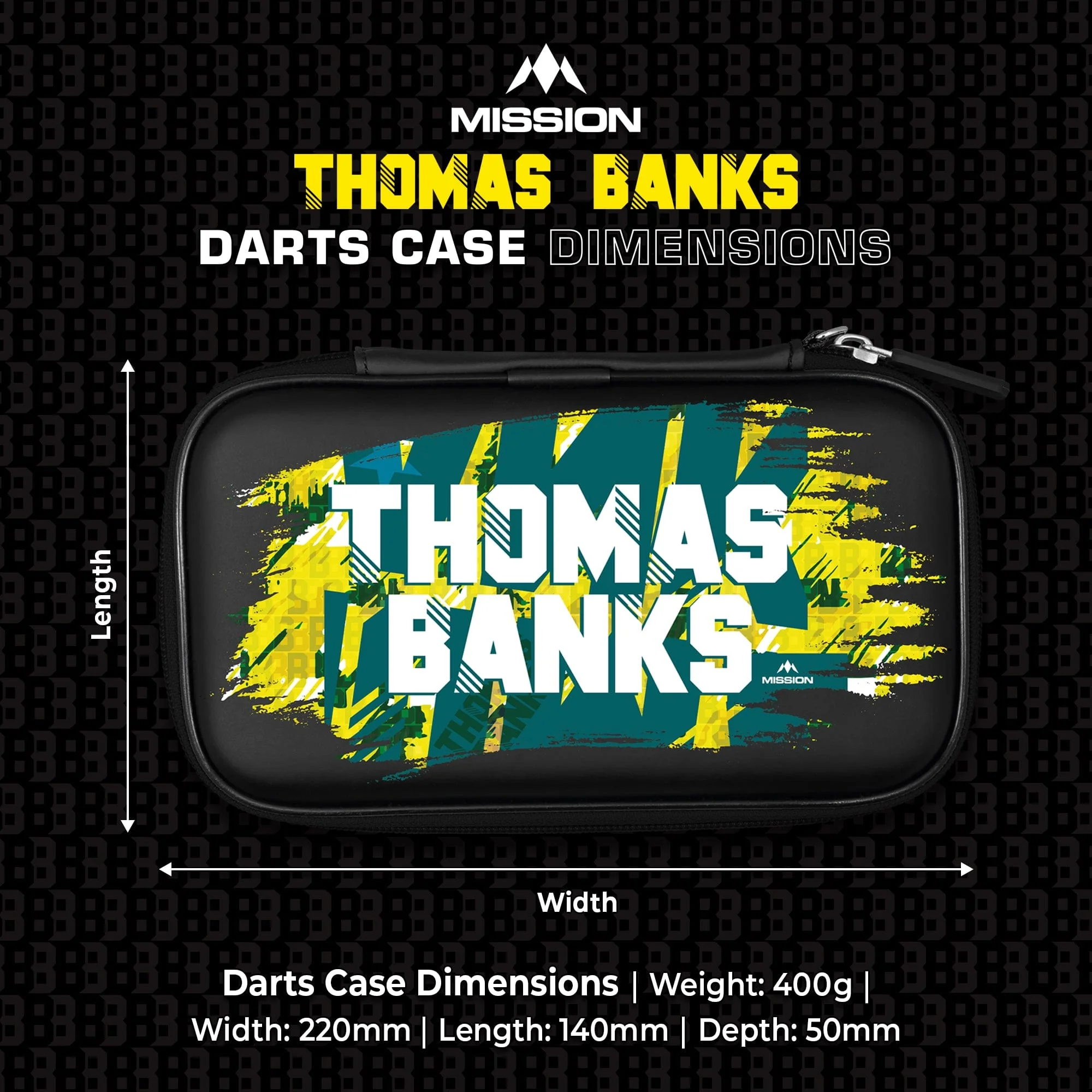 Mission Darts Players- EVA Dart Case - Thomas Banks - Image 5