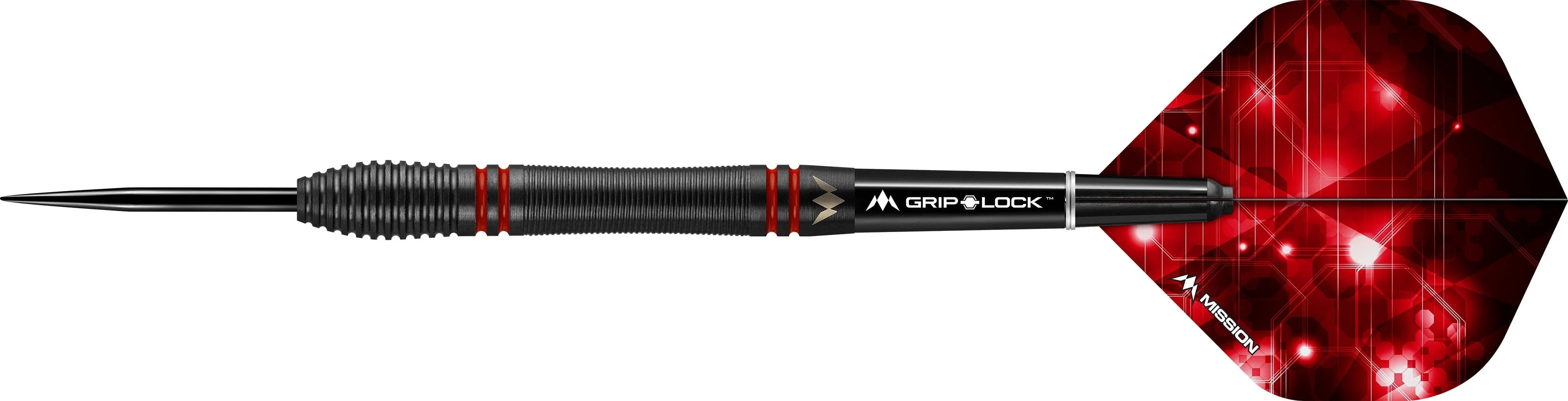*Mission Deep Impact Darts - Steel Tip - Black - M5 - Red - Image 2