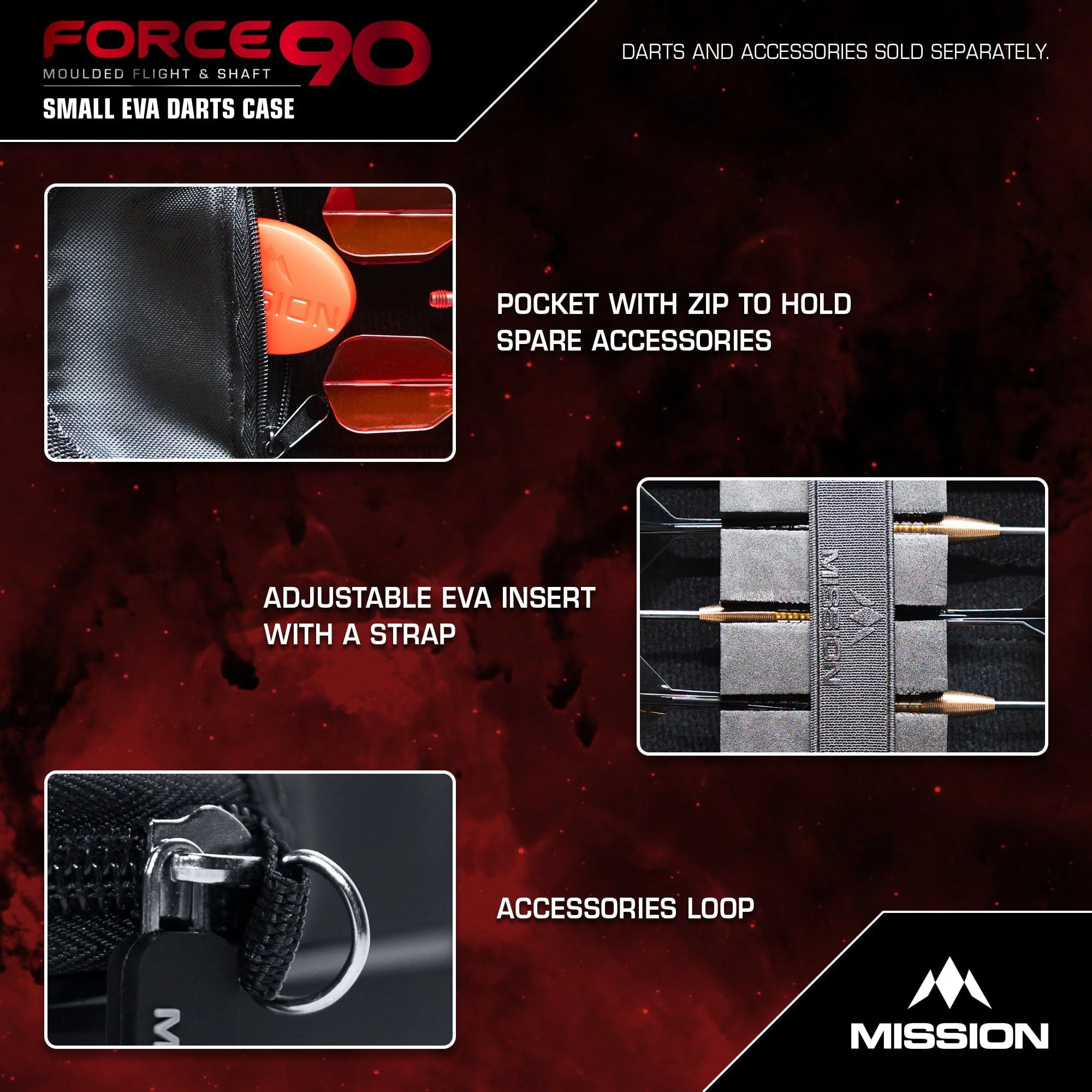 Mission Force 90 Dart Case - EVA Moulded Wallet - Slim - Image 3
