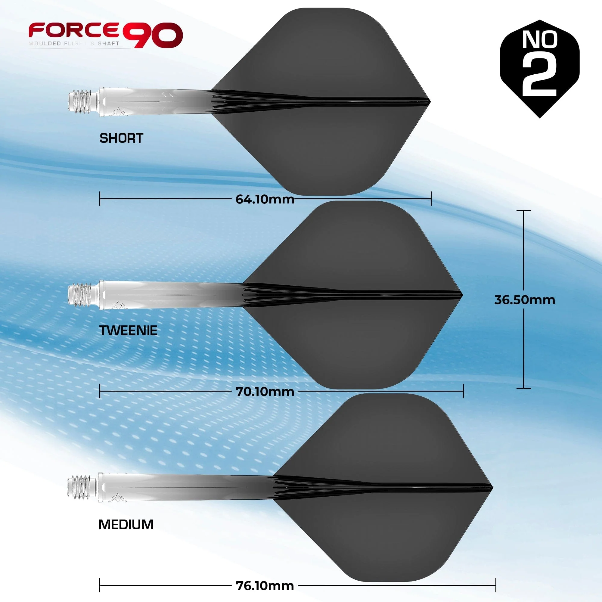 Mission Force 90 - New Moulded Flight & Shaft System - Standard No2 - Gradient - Image 14