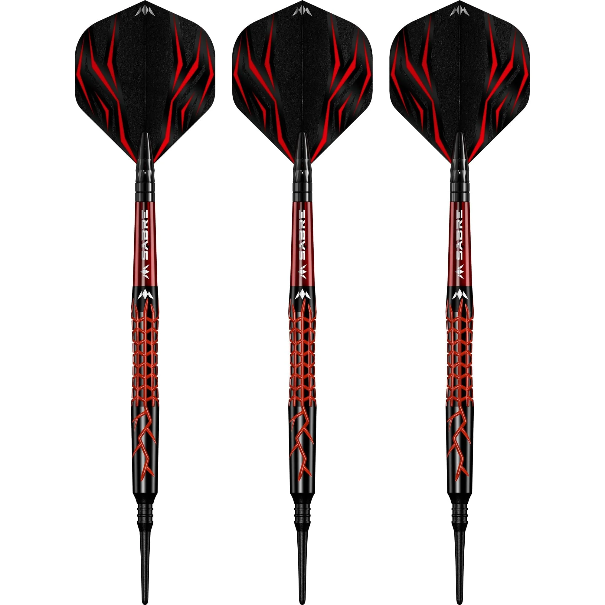 Mission Lava Darts - Soft Tip - 95% Tungsten - Black & Red Electro - Image 2